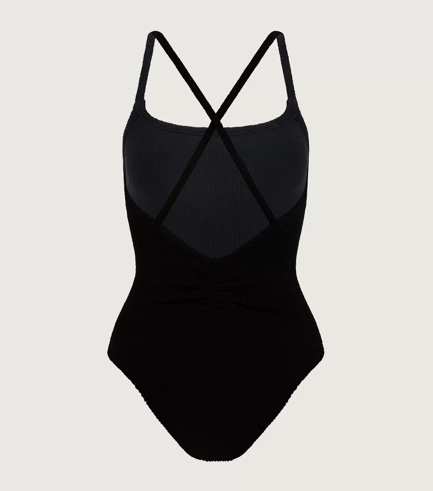 Hunza G Scoop Neck-Bette Swim - Black