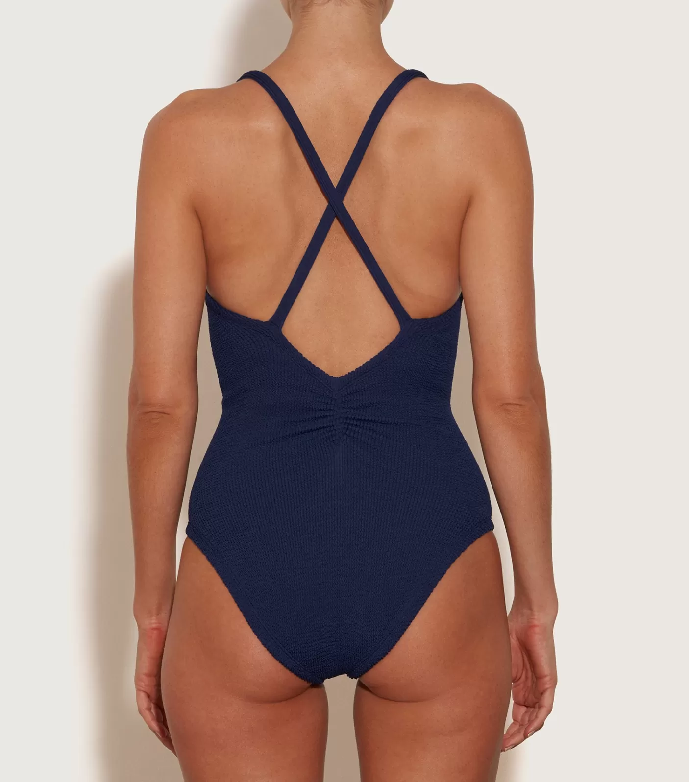 Hunza G Scoop Neck-Bette Swim - Navy