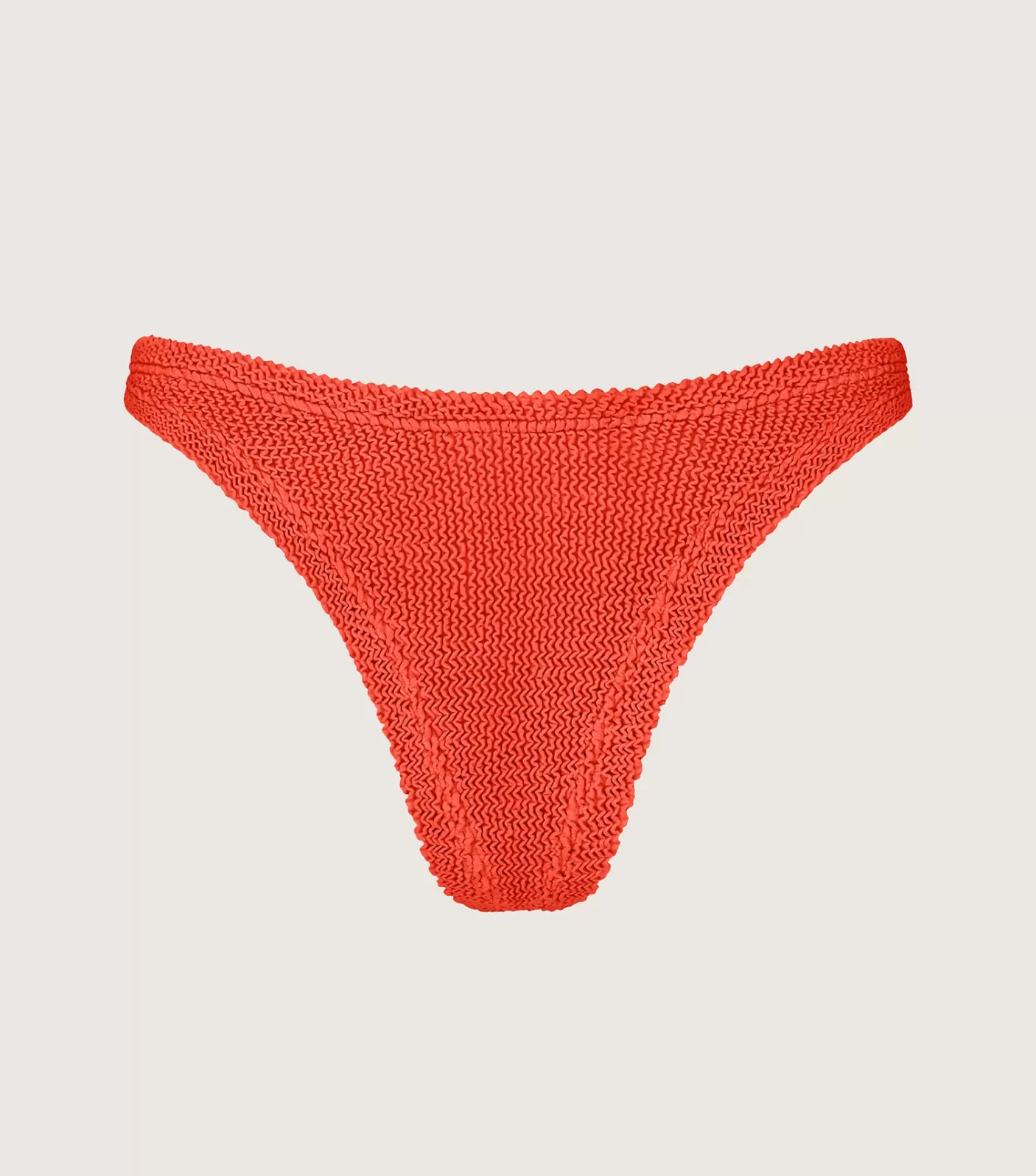 Hunza G Separates-Brazilian Bikini Bottom - Metallic Tangerine