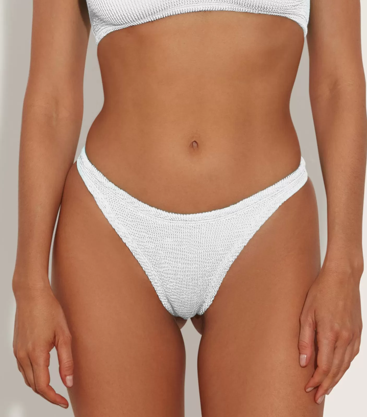 Hunza G Separates-Brazilian Bikini Bottom - White