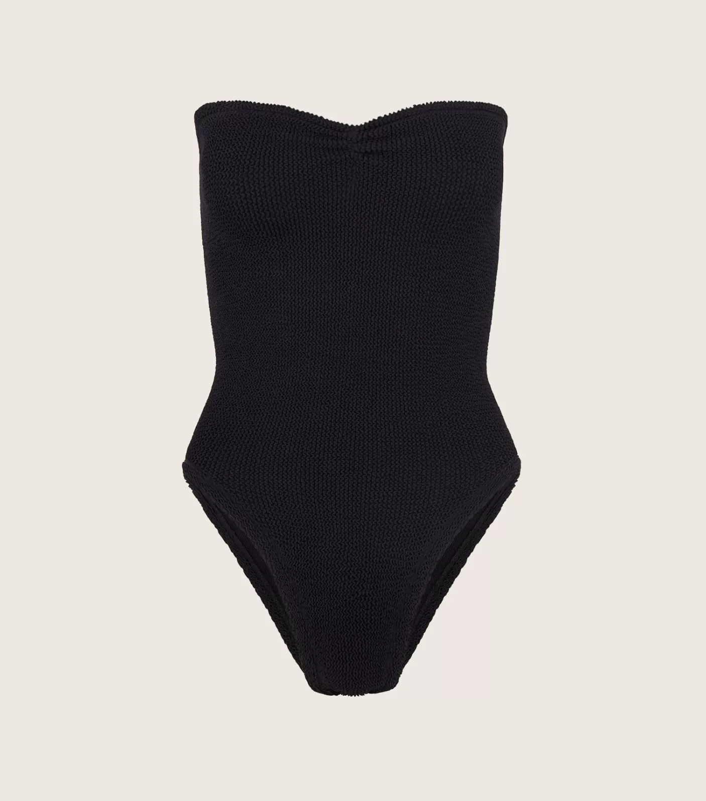 Hunza G Strapless-Brooke Swim - Black