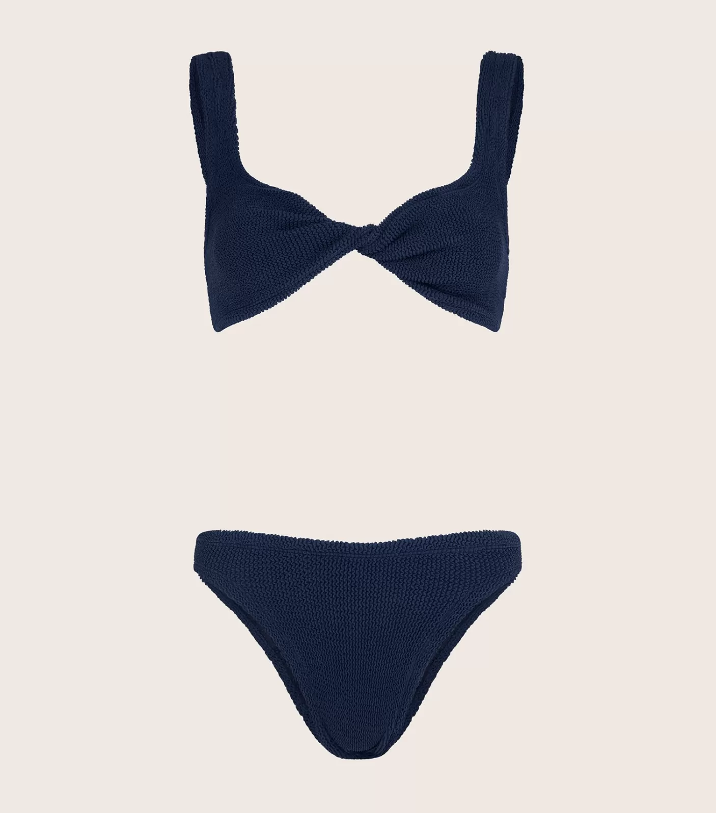 Hunza G Bikini Sets | Bralette-Coverage Juno Bikini - Navy