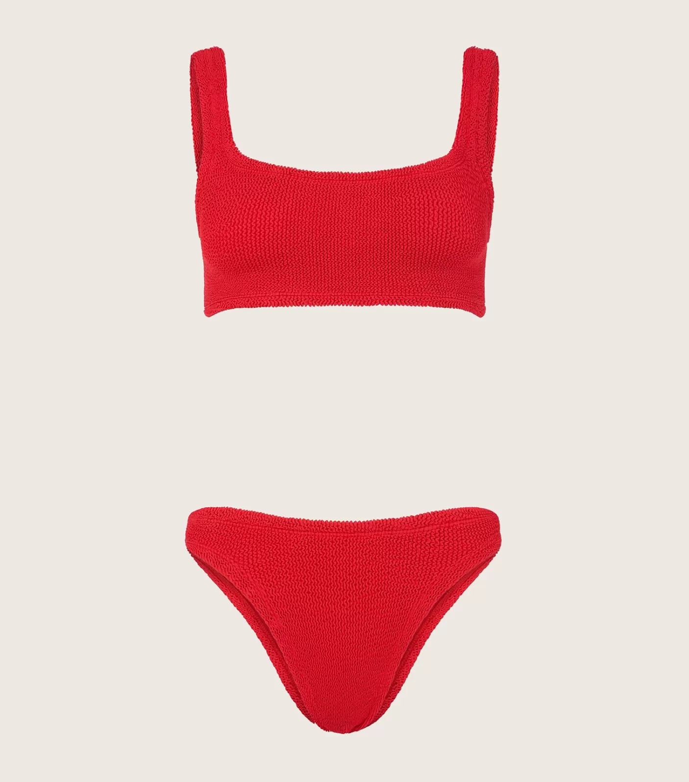 Hunza G Bikini Sets | Bralette-Coverage Xandra Bikini - Red