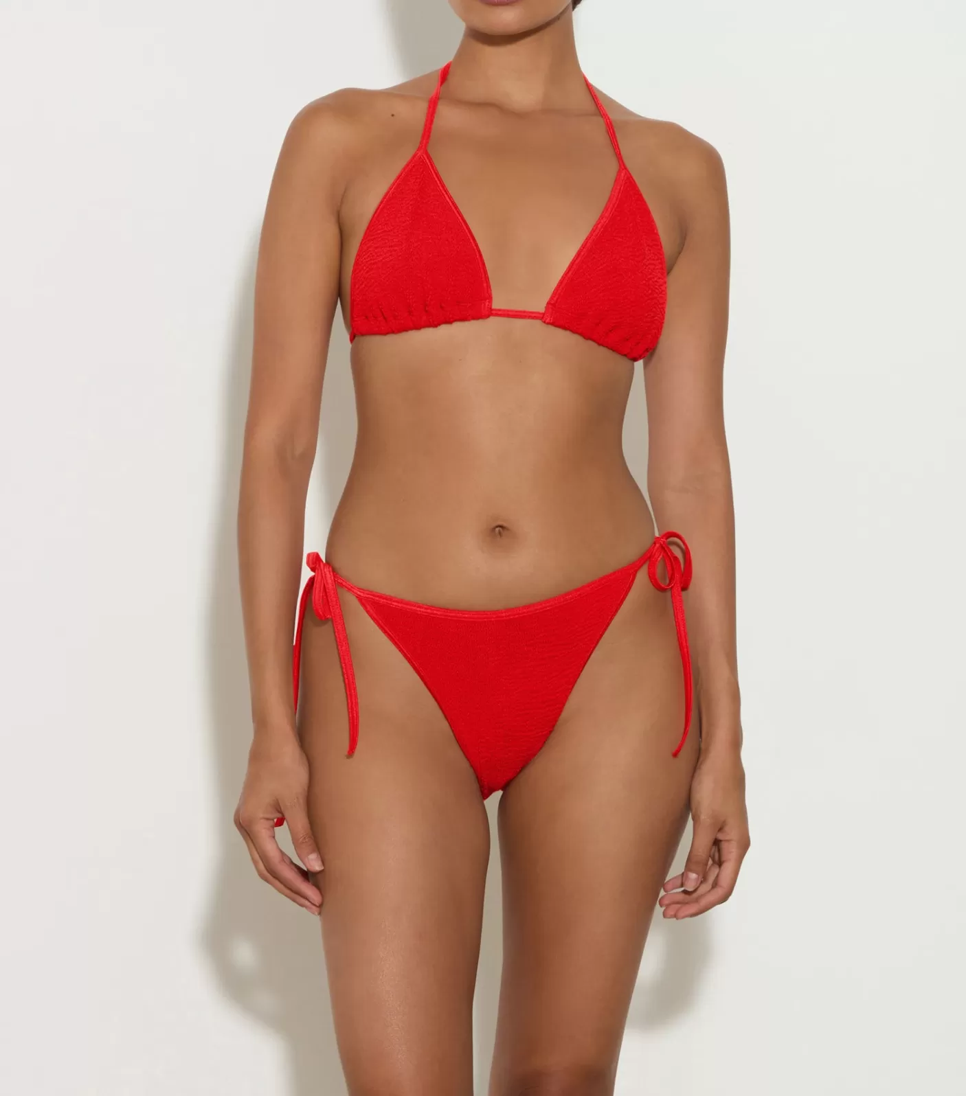 Hunza G Triangle | Bikini Sets-Gina Bikini - Red