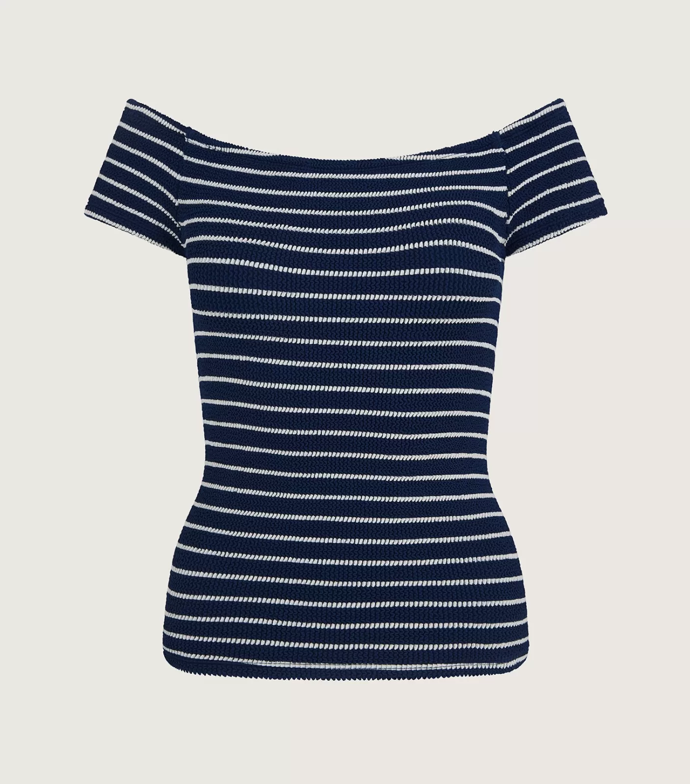 Hunza G Shirts And Tops-Grace Top - Navy/White Stripe