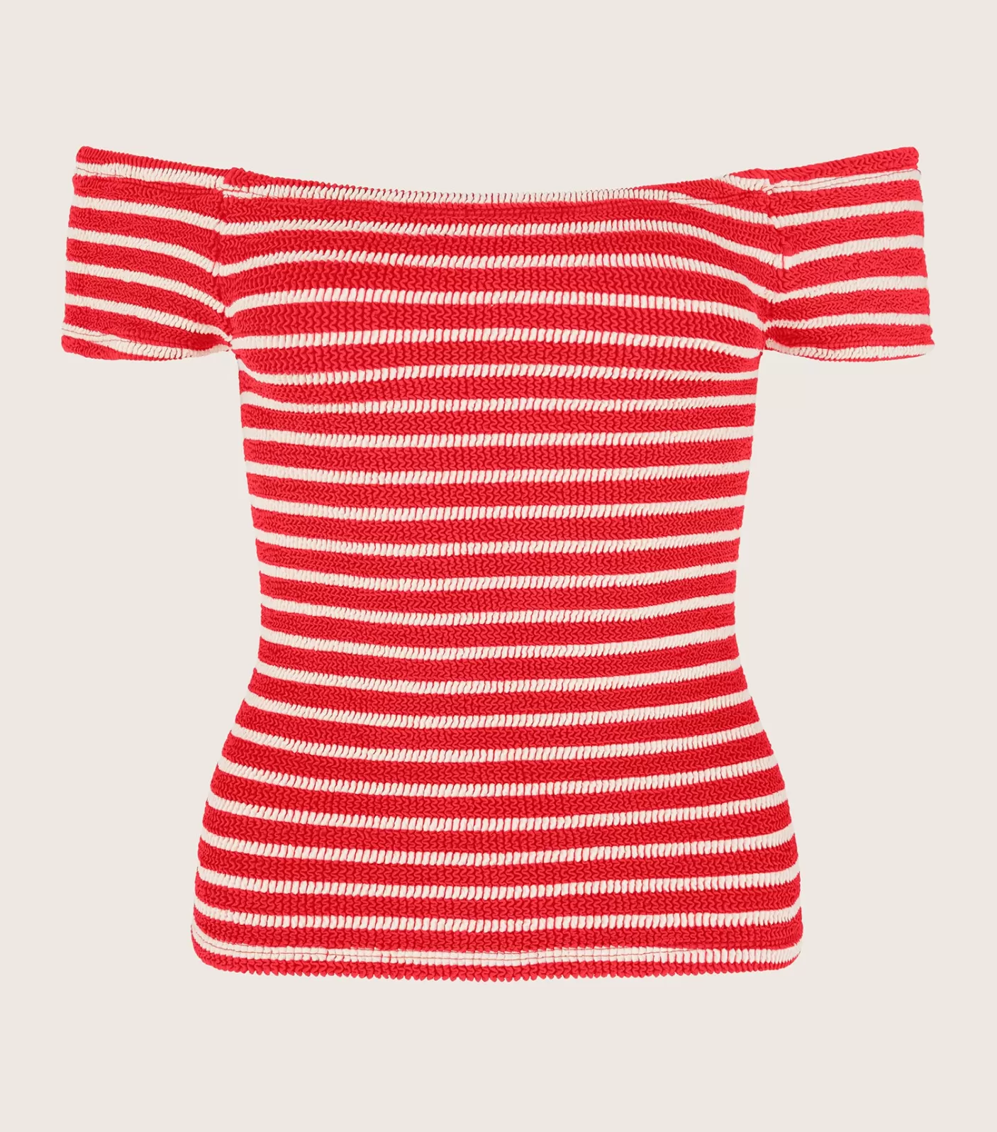 Hunza G Shirts And Tops-Grace Top - Red/White Stripe