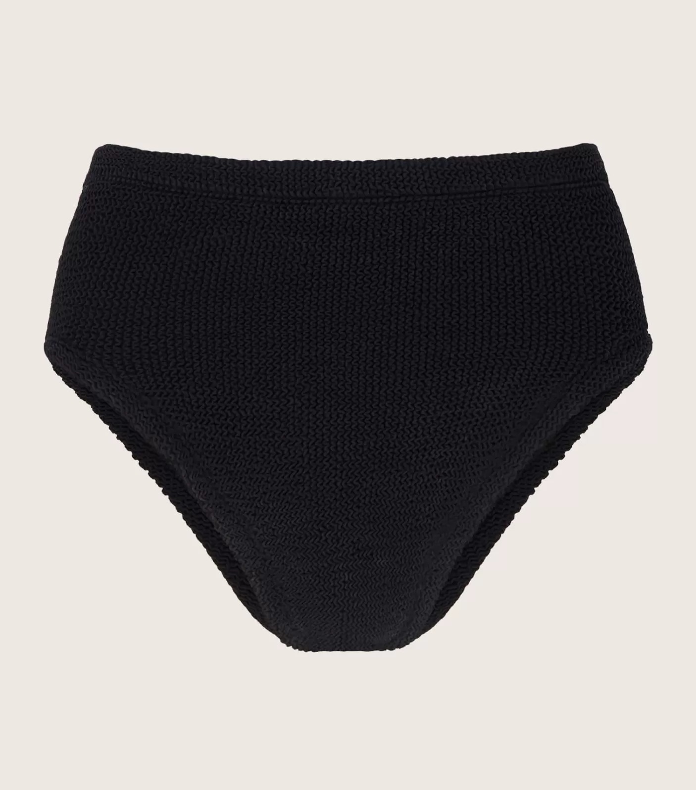 Hunza G Separates | High-Waisted-High Waist Bikini Bottom - Black