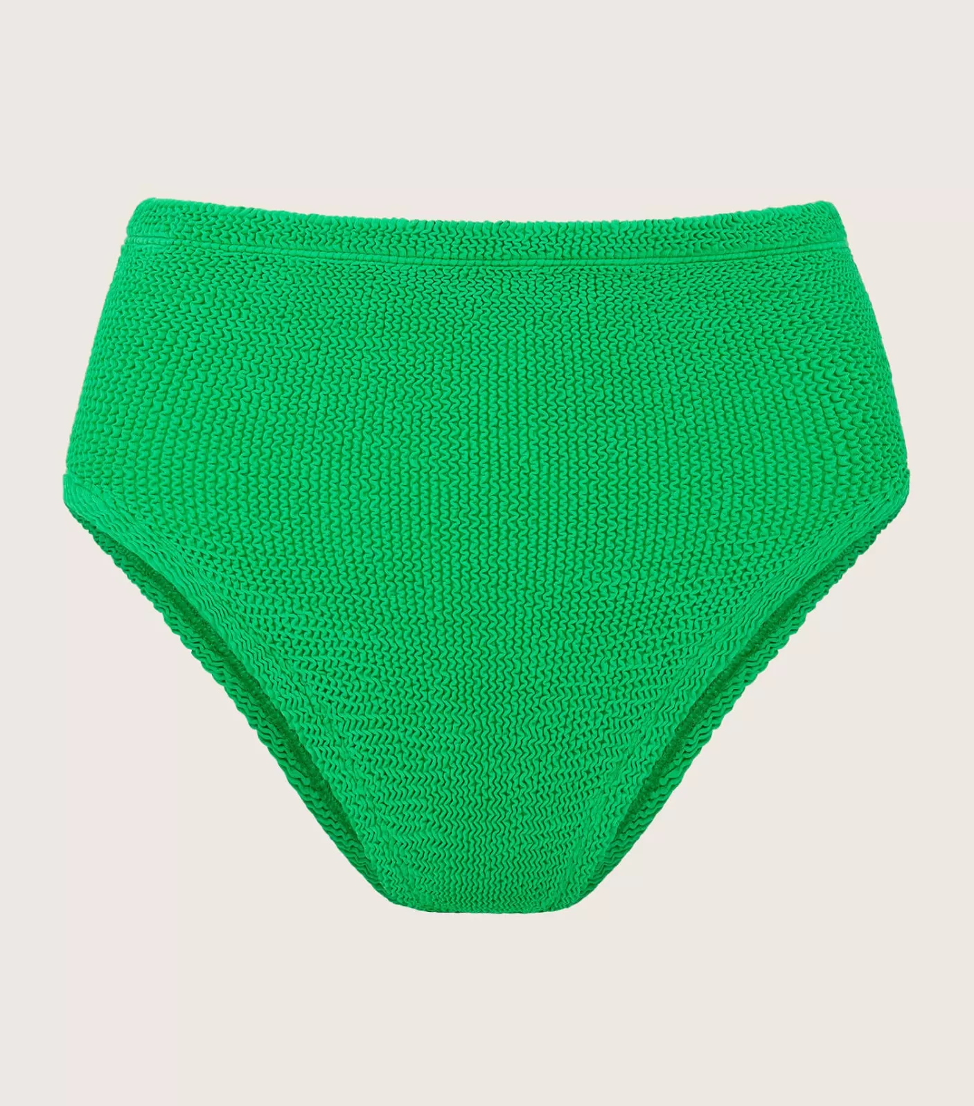 Hunza G Separates | High-Waisted-High Waist Bikini Bottom - Emerald