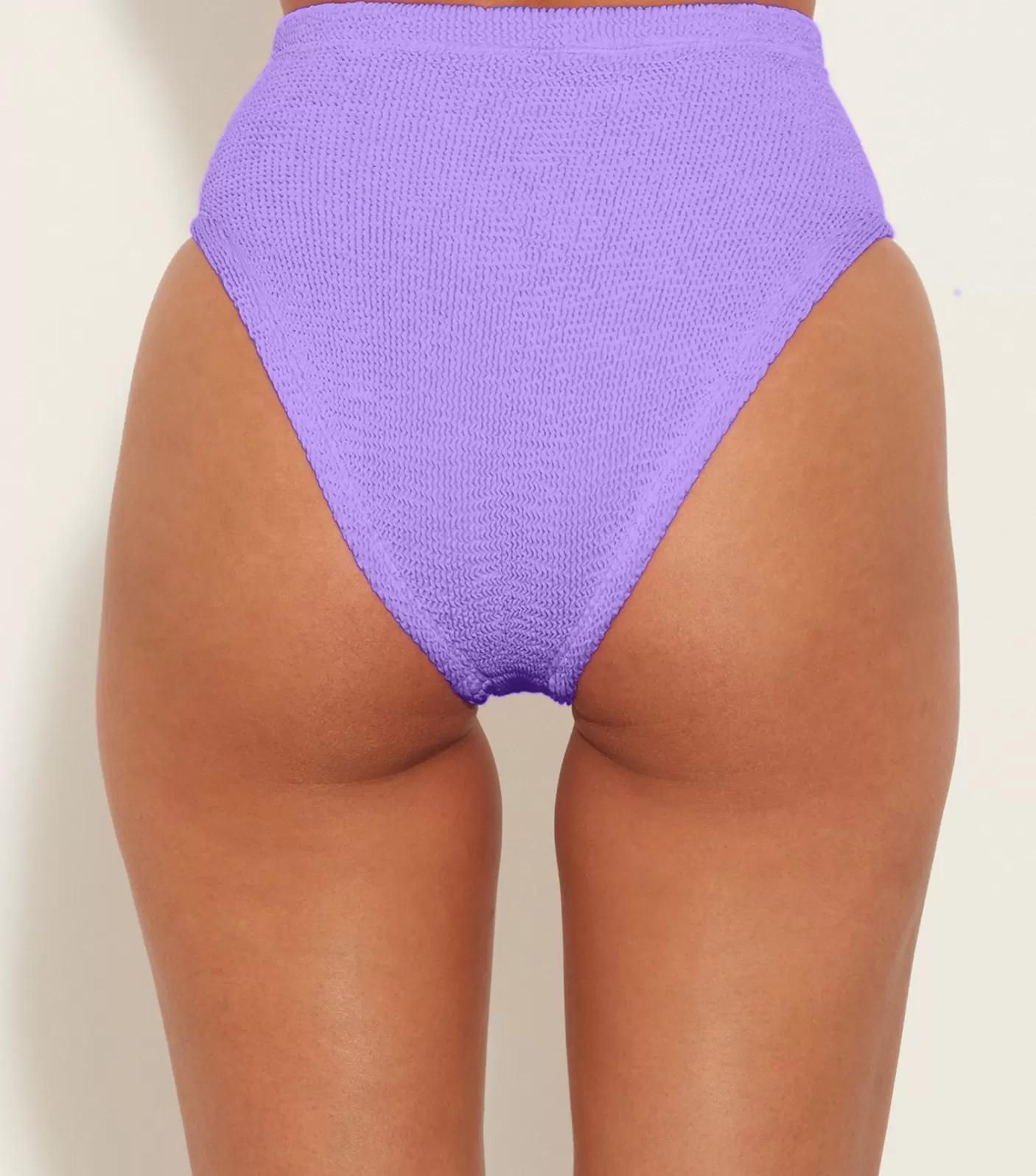 Hunza G Separates | High-Waisted-High Waist Bikini Bottom - Lilac