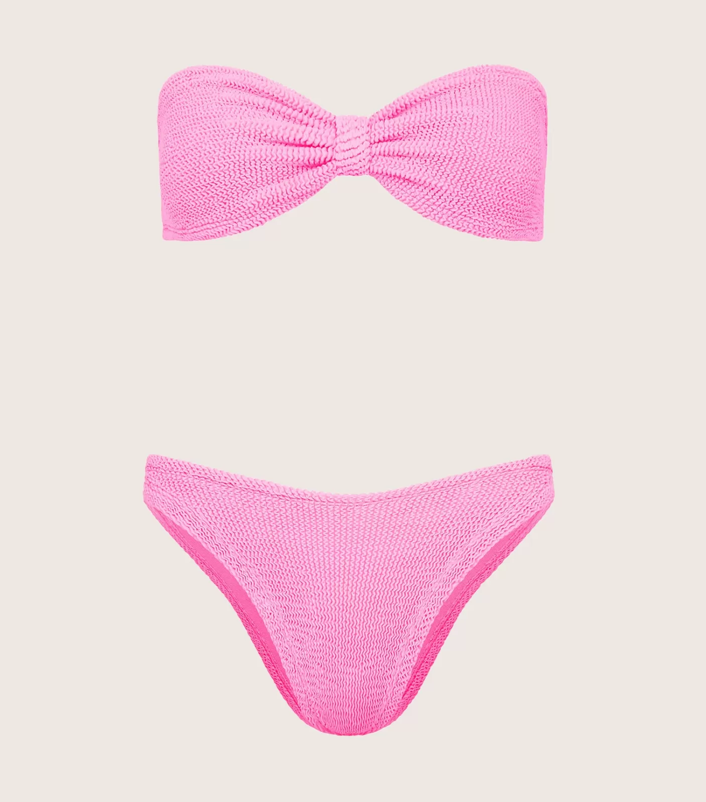 Hunza G Bikini Sets | Bandeau-Jean Bikini - Bubblegum