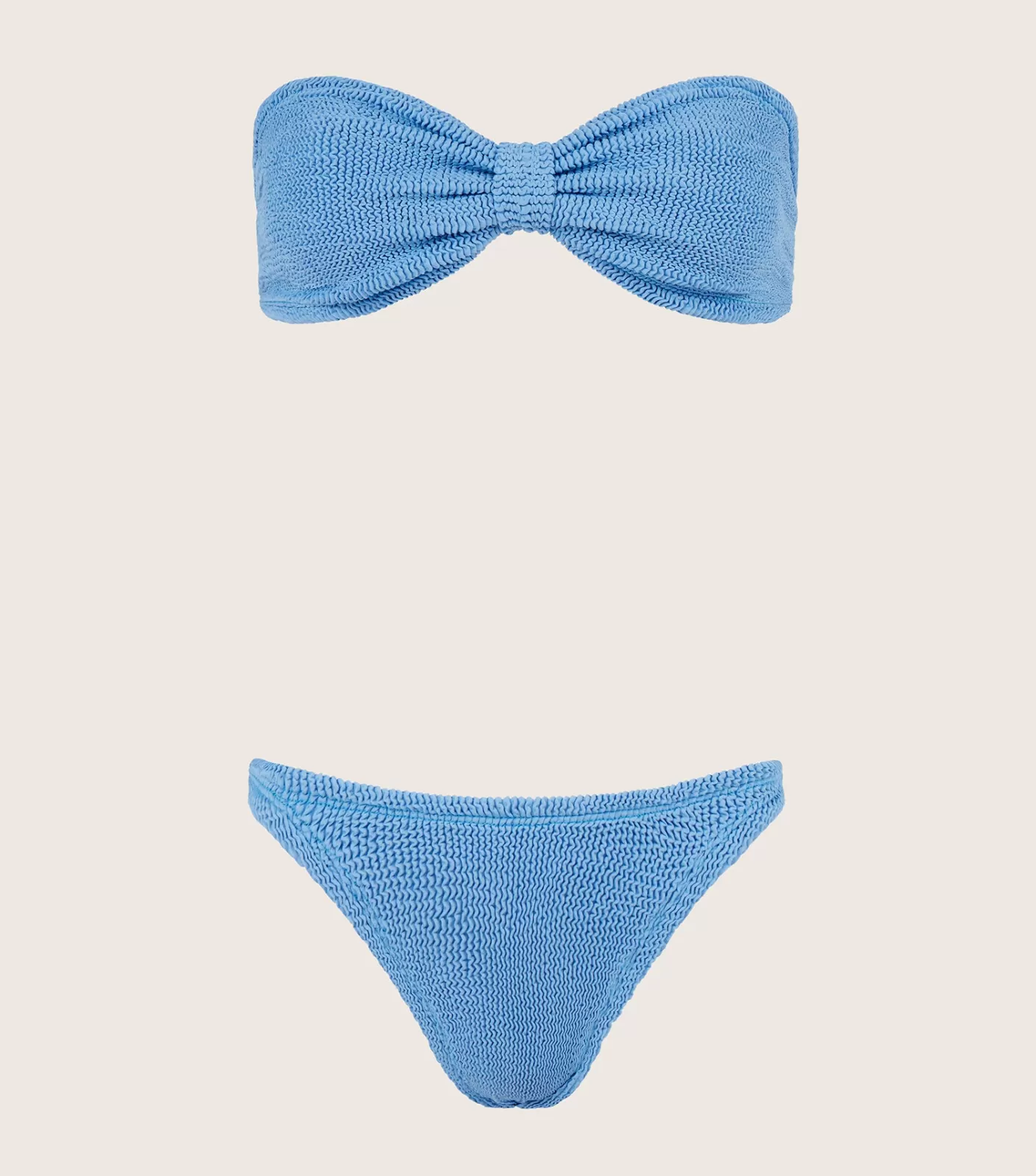 Hunza G Bikini Sets | Bandeau-Jean Bikini - Blue Cornflower