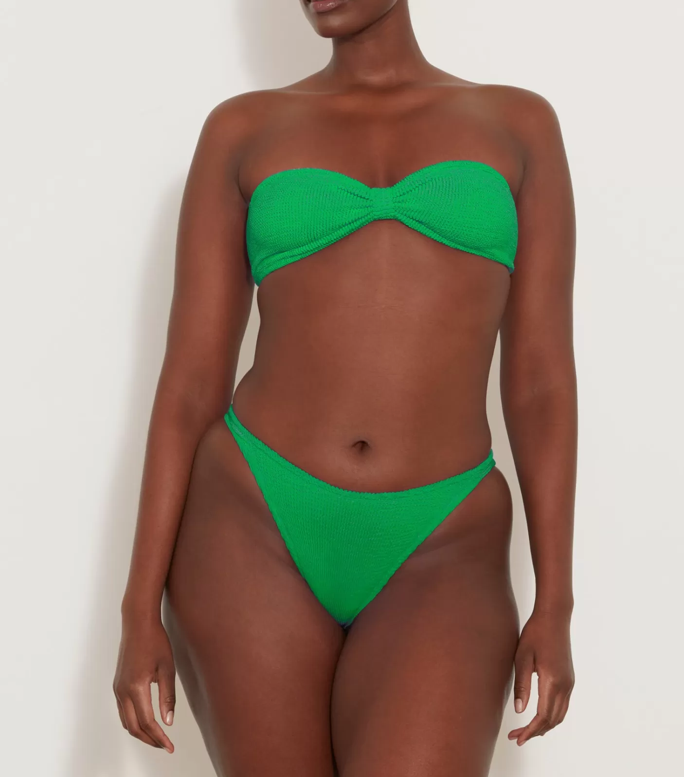 Hunza G Bikini Sets | Bandeau-Jean Bikini - Emerald