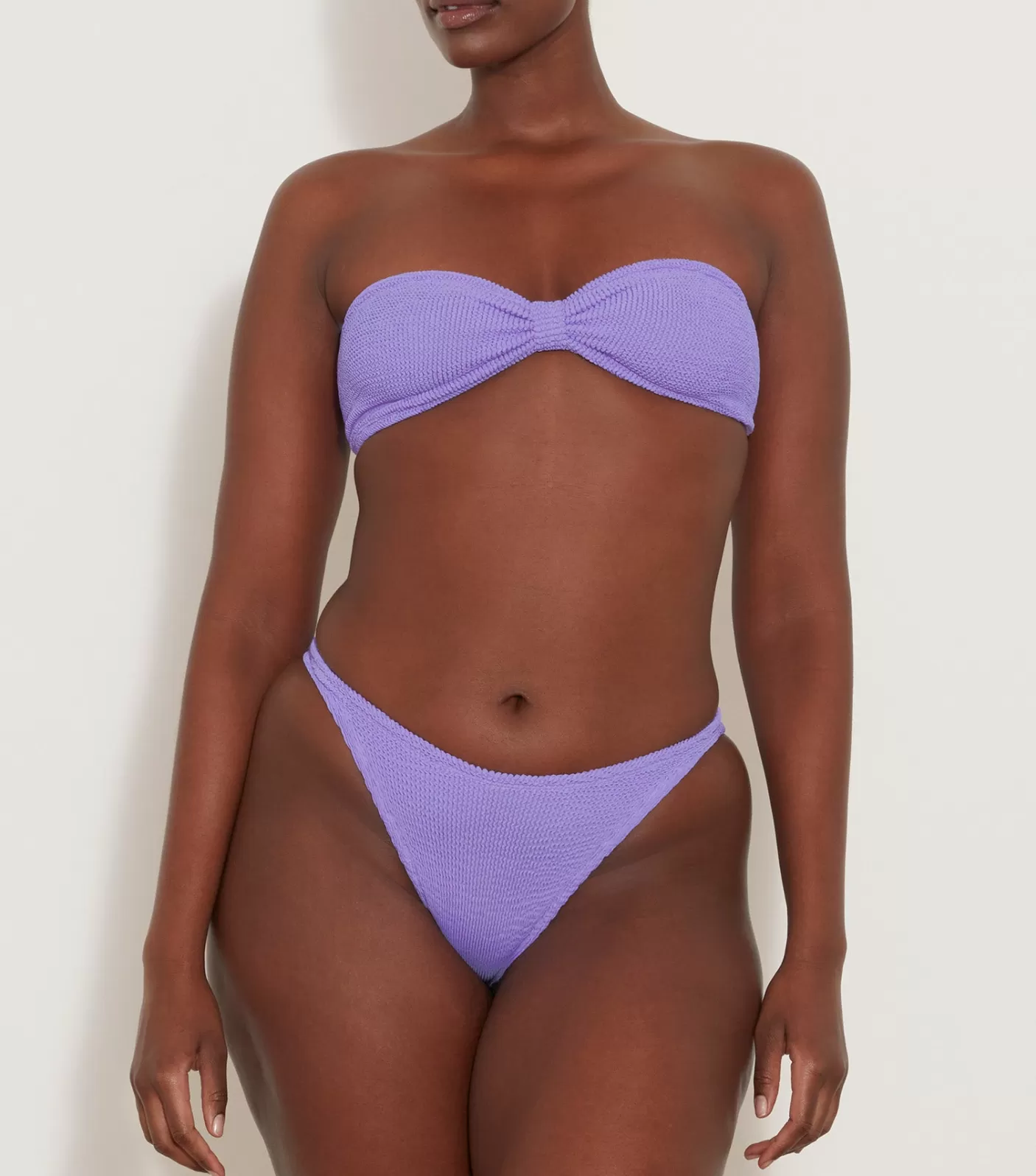 Hunza G Bikini Sets | Bandeau-Jean Bikini - Lilac