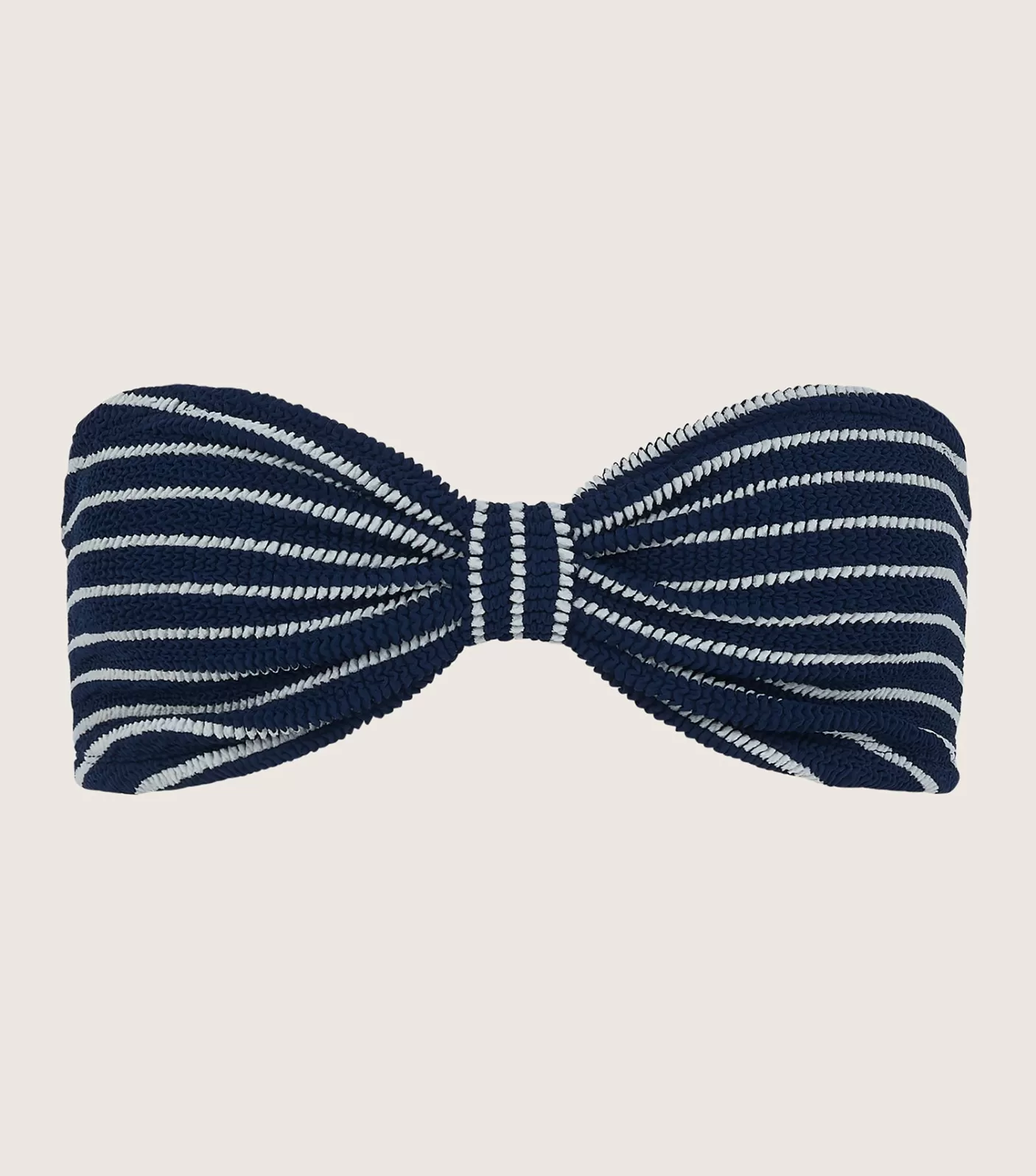 Hunza G Bikini Sets | Separates-Jean Bikini Top - Navy/White Stripe