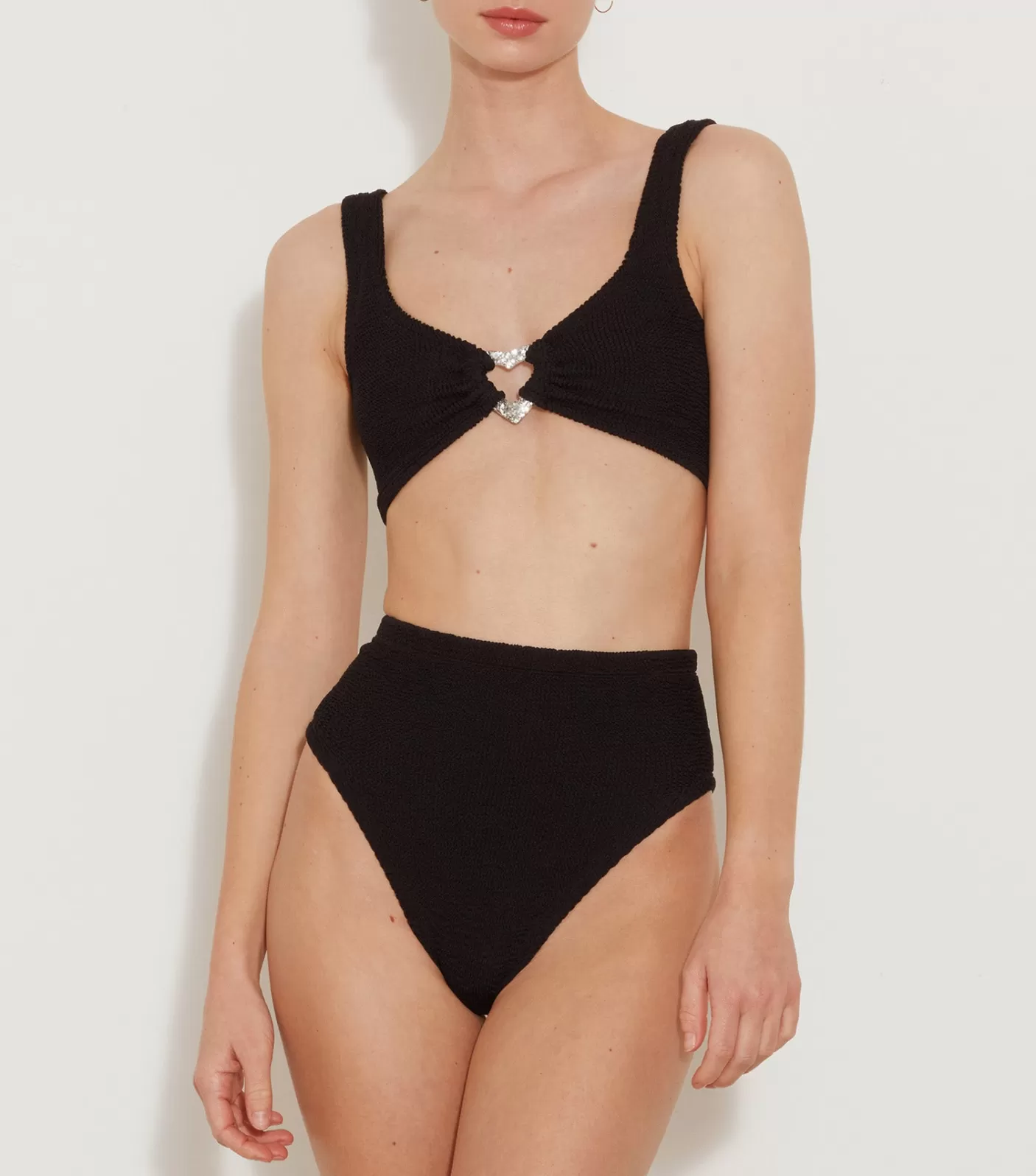 Hunza G Bikini Sets | Bralette-Jessica Bikini - Black