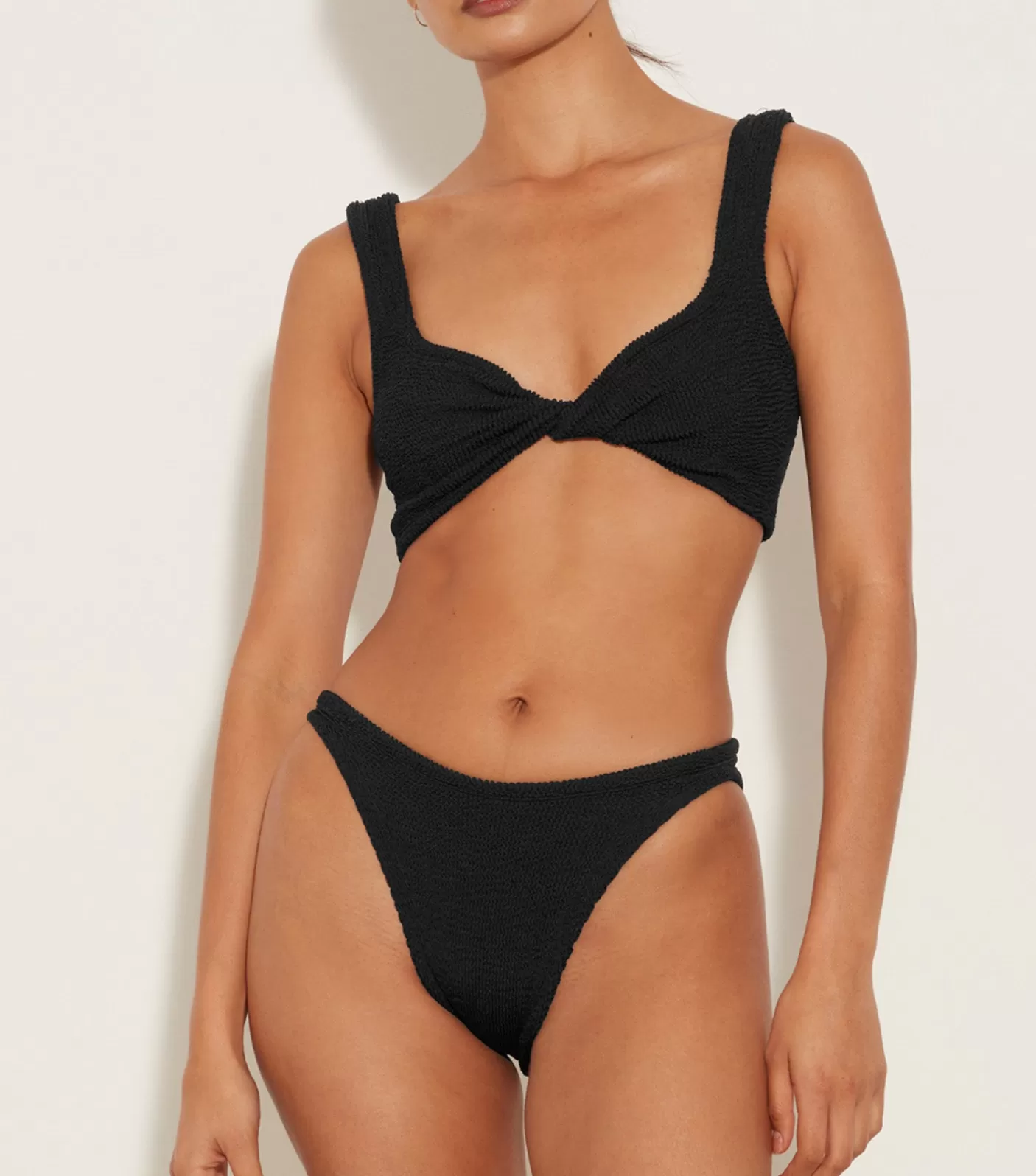 Hunza G Bikini Sets | Bralette-Juno Bikini - Black