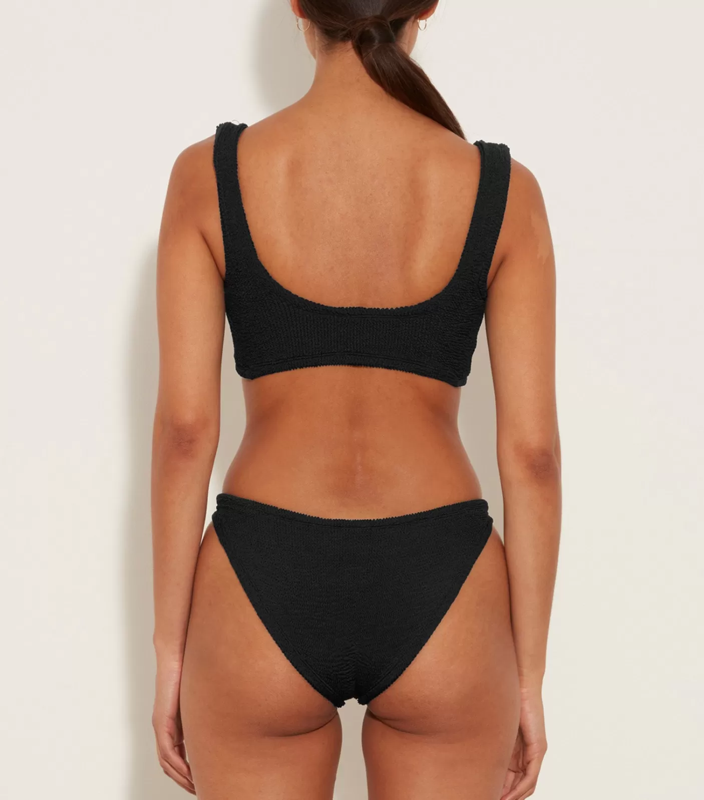 Hunza G Bikini Sets | Bralette-Juno Bikini - Black