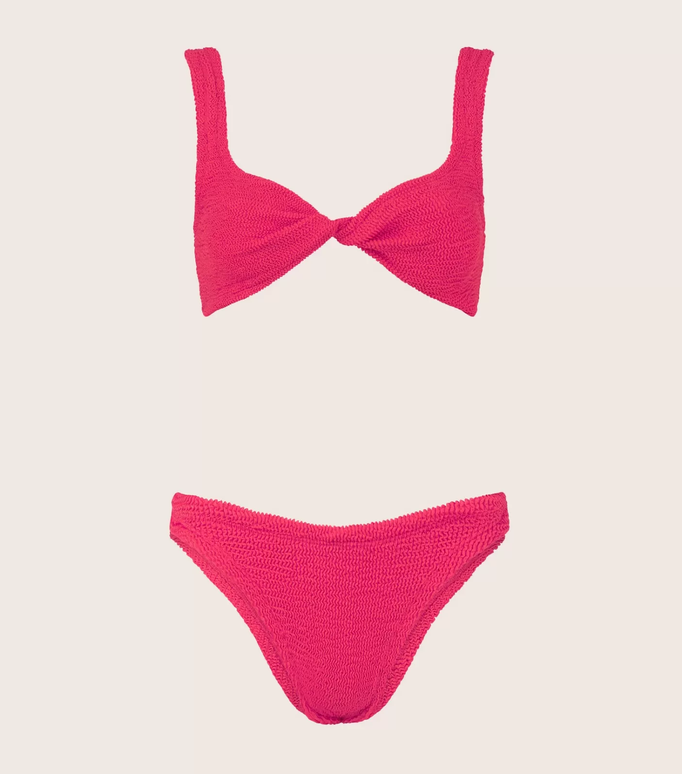 Hunza G Bikini Sets | Bralette-Juno Bikini - Metallic Raspberry