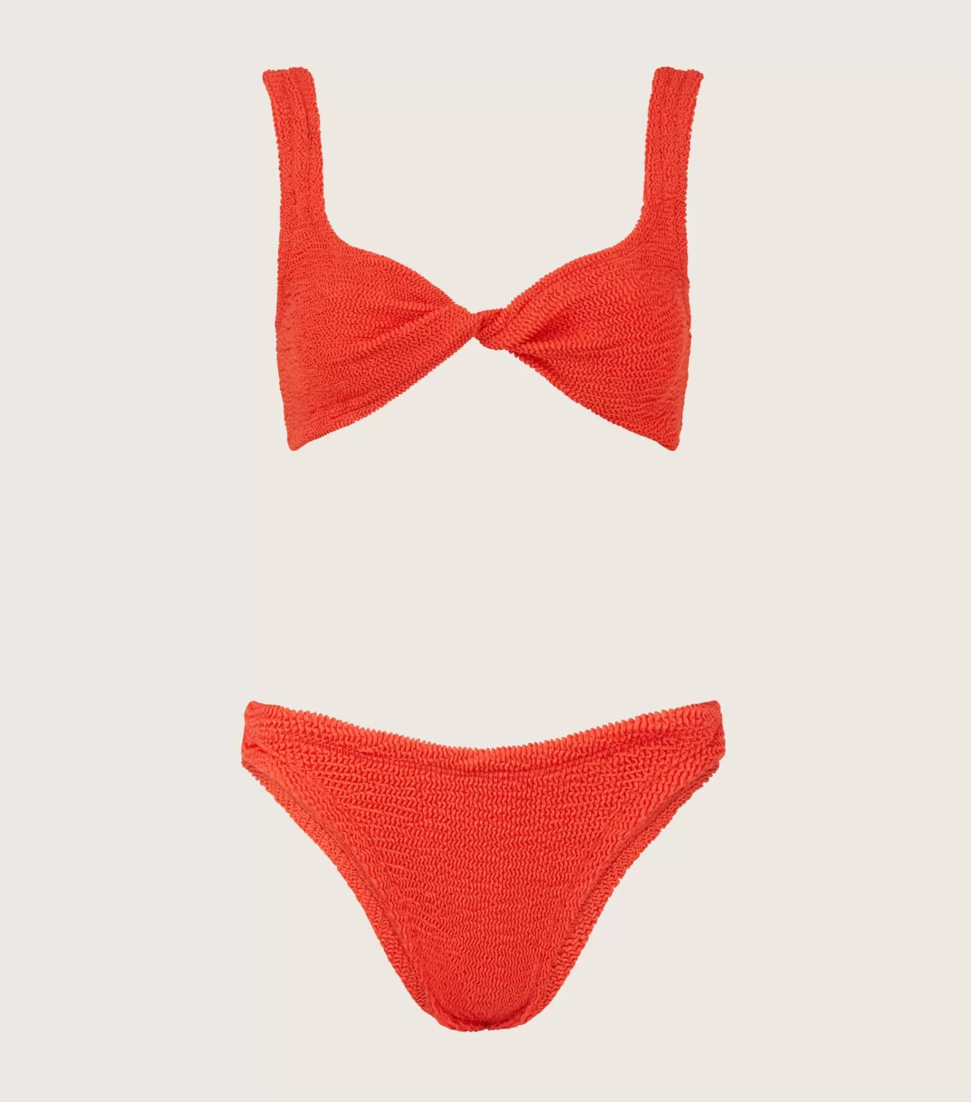 Hunza G Bikini Sets | Bralette-Juno Bikini - Metallic Tangerine