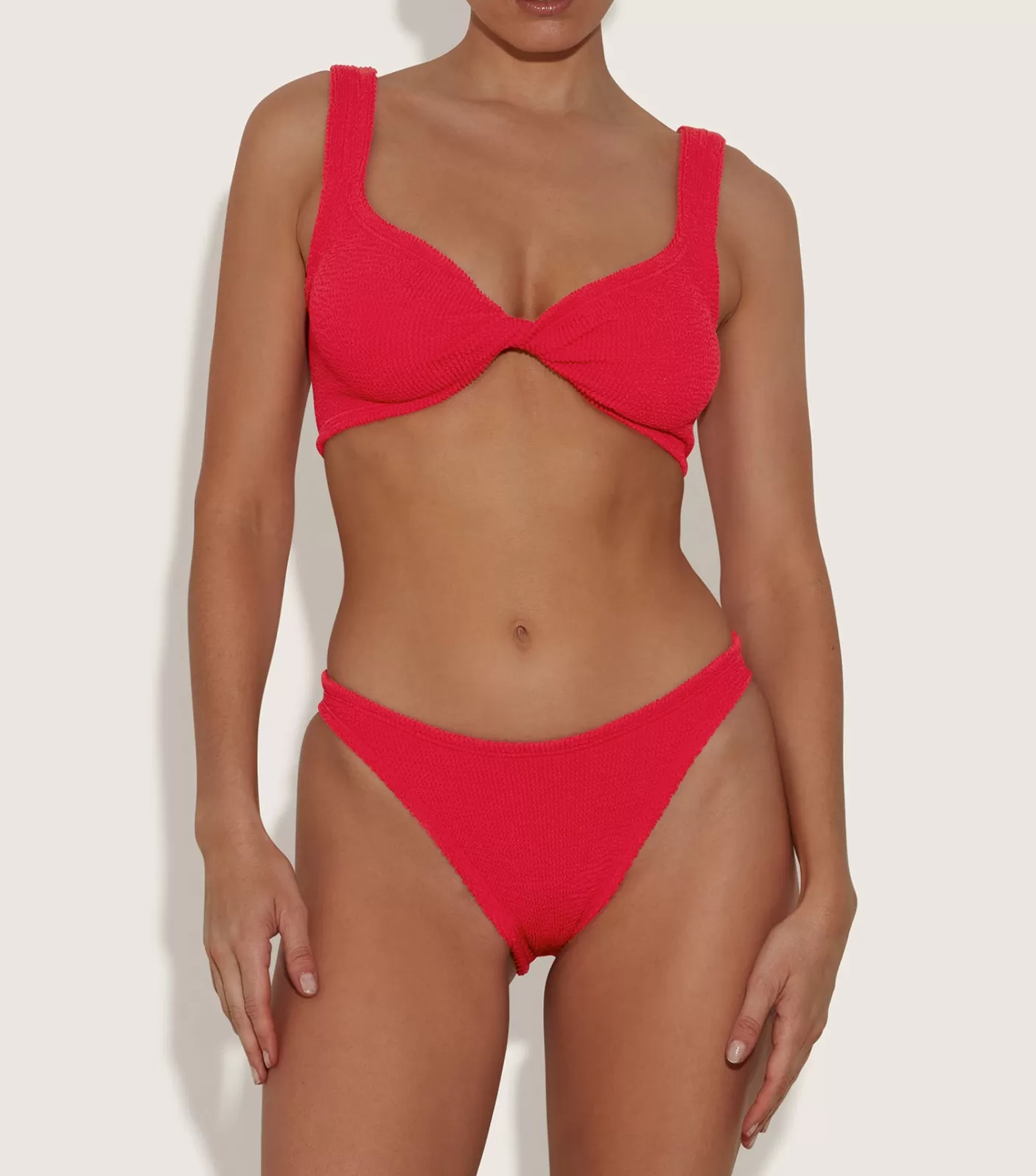 Hunza G Bikini Sets | Bralette-Juno Bikini - Red