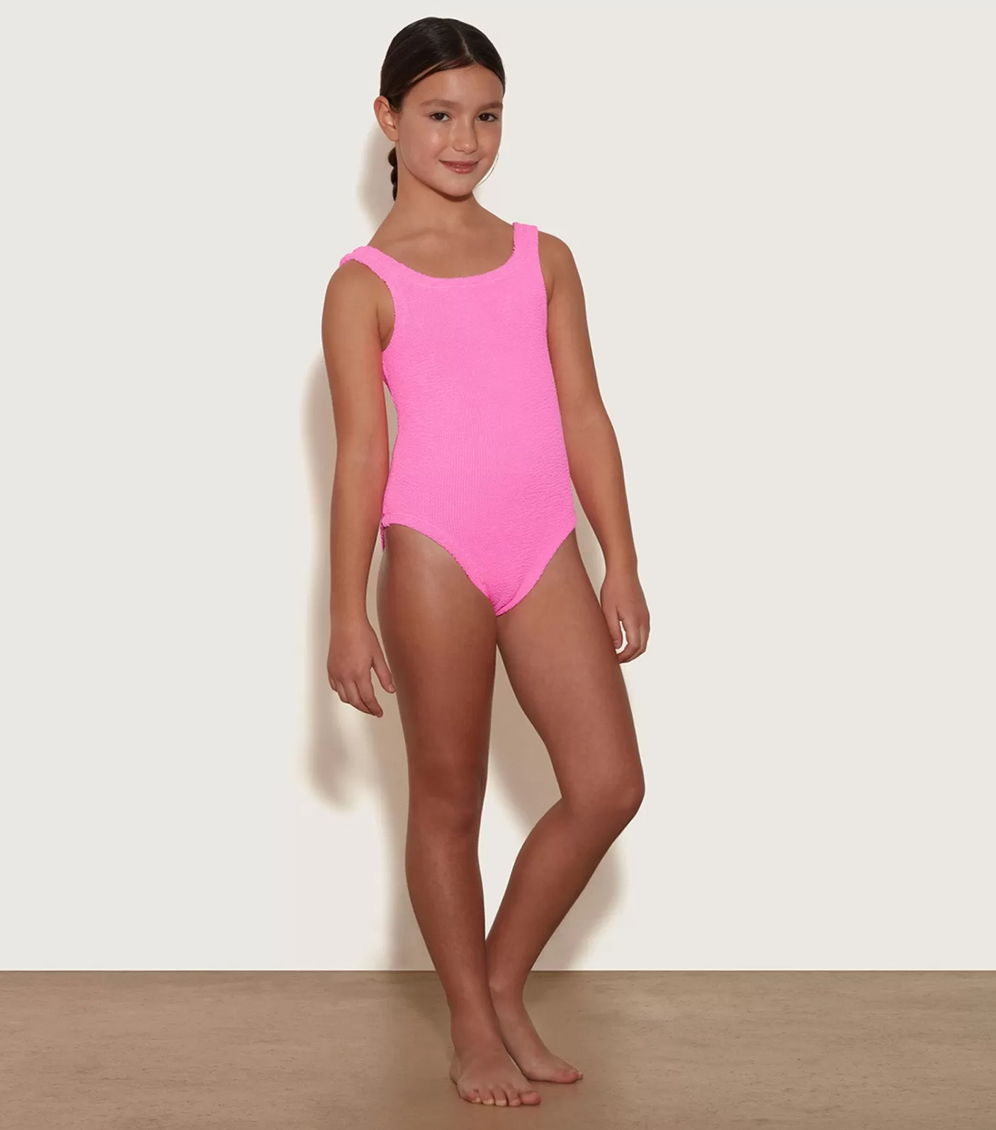 Hunza G Kids - 7-12 Yrs-Kids Classic Swim - Bubblegum