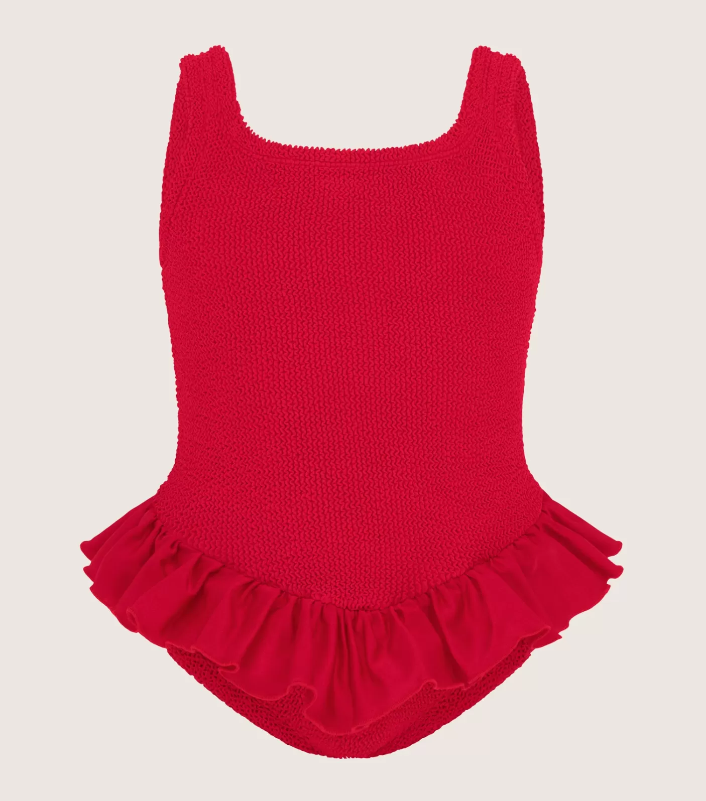 Hunza G Kids - 7-12 Yrs-Kids Denise Swim - Red Red/Red