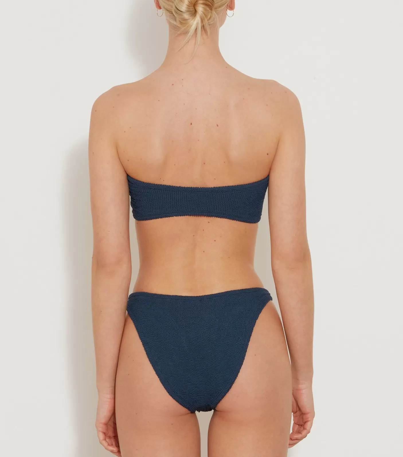 Hunza G Bikini Sets | Bandeau-Nicole Bikini - Space Blue