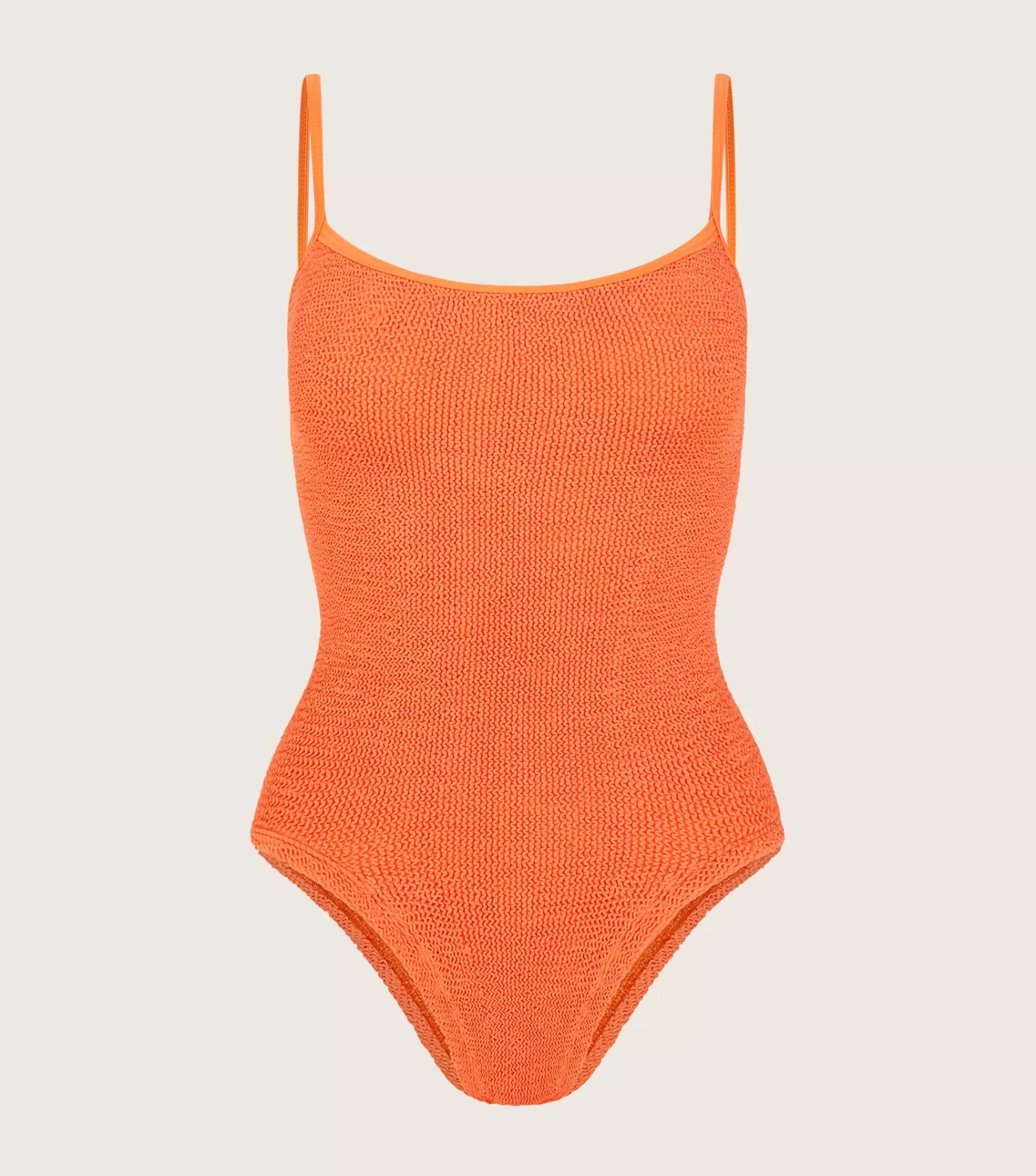 Hunza G Scoop Neck-Pamela Swim - Orange