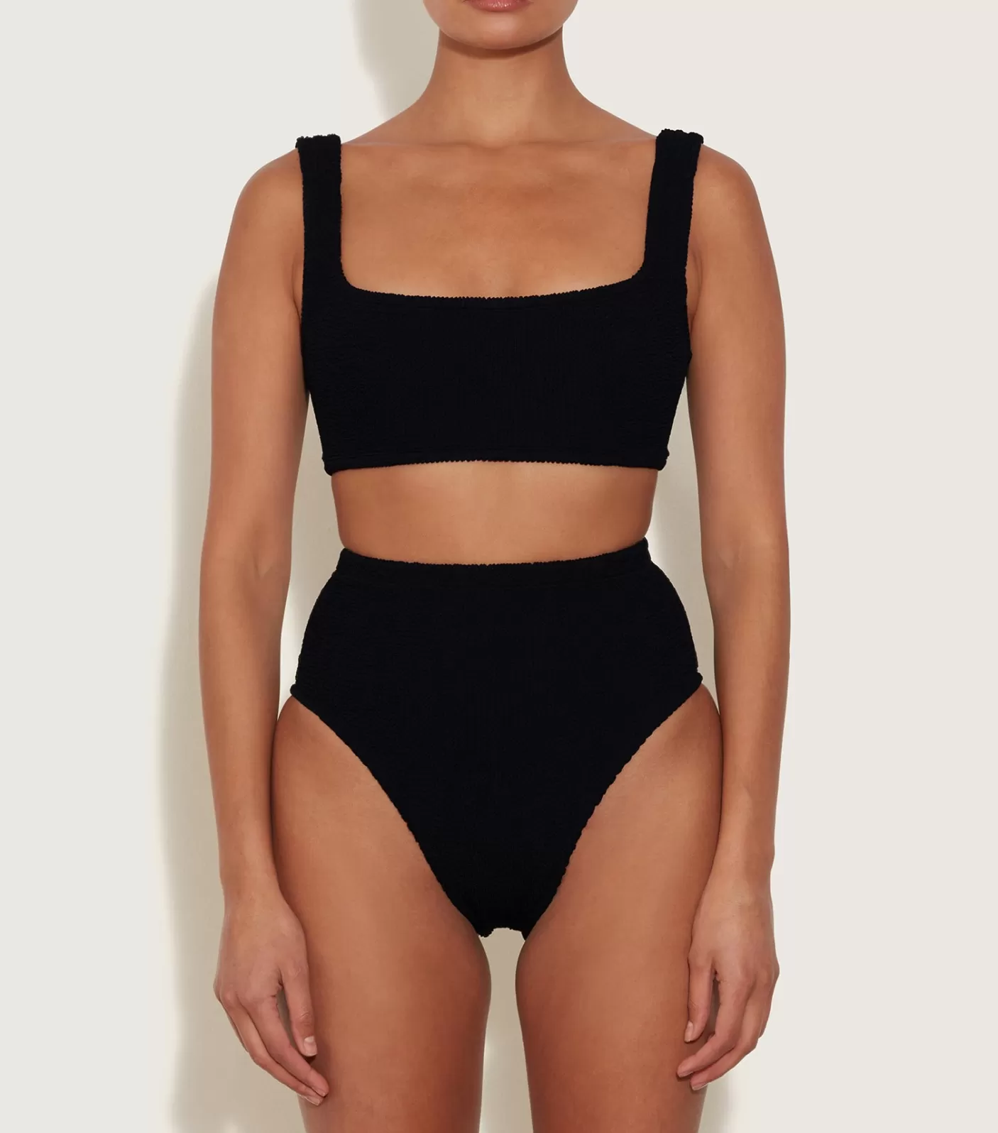 Hunza G Bikini Sets | Bralette-Patricia Bikini - Black