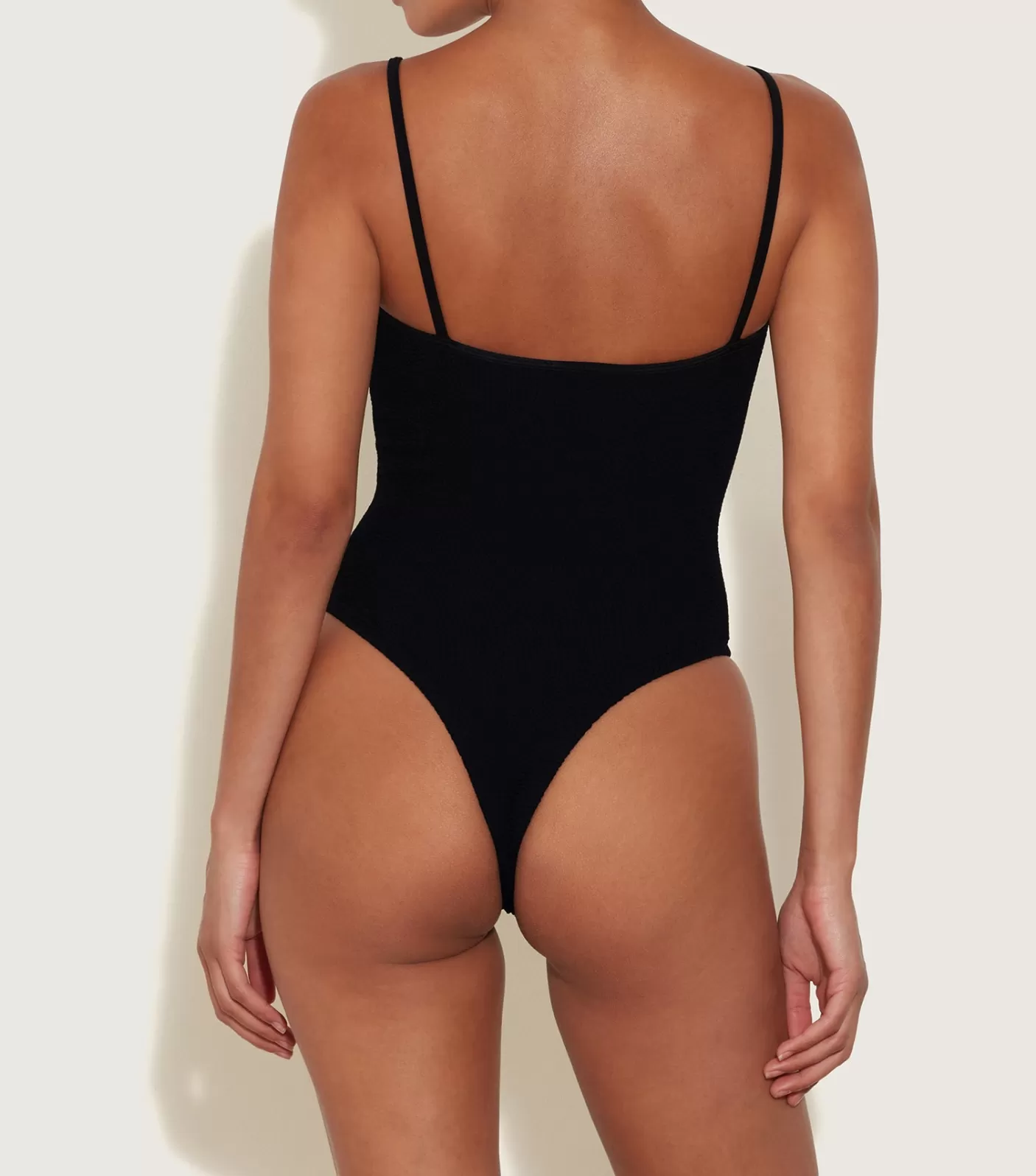 Hunza G Scoop Neck-Petra Swim - Black