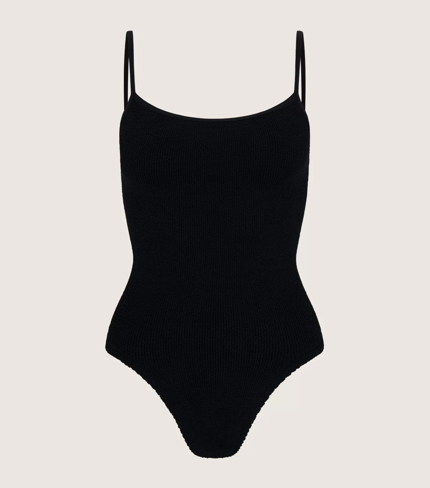 Hunza G Scoop Neck-Petra Swim - Black