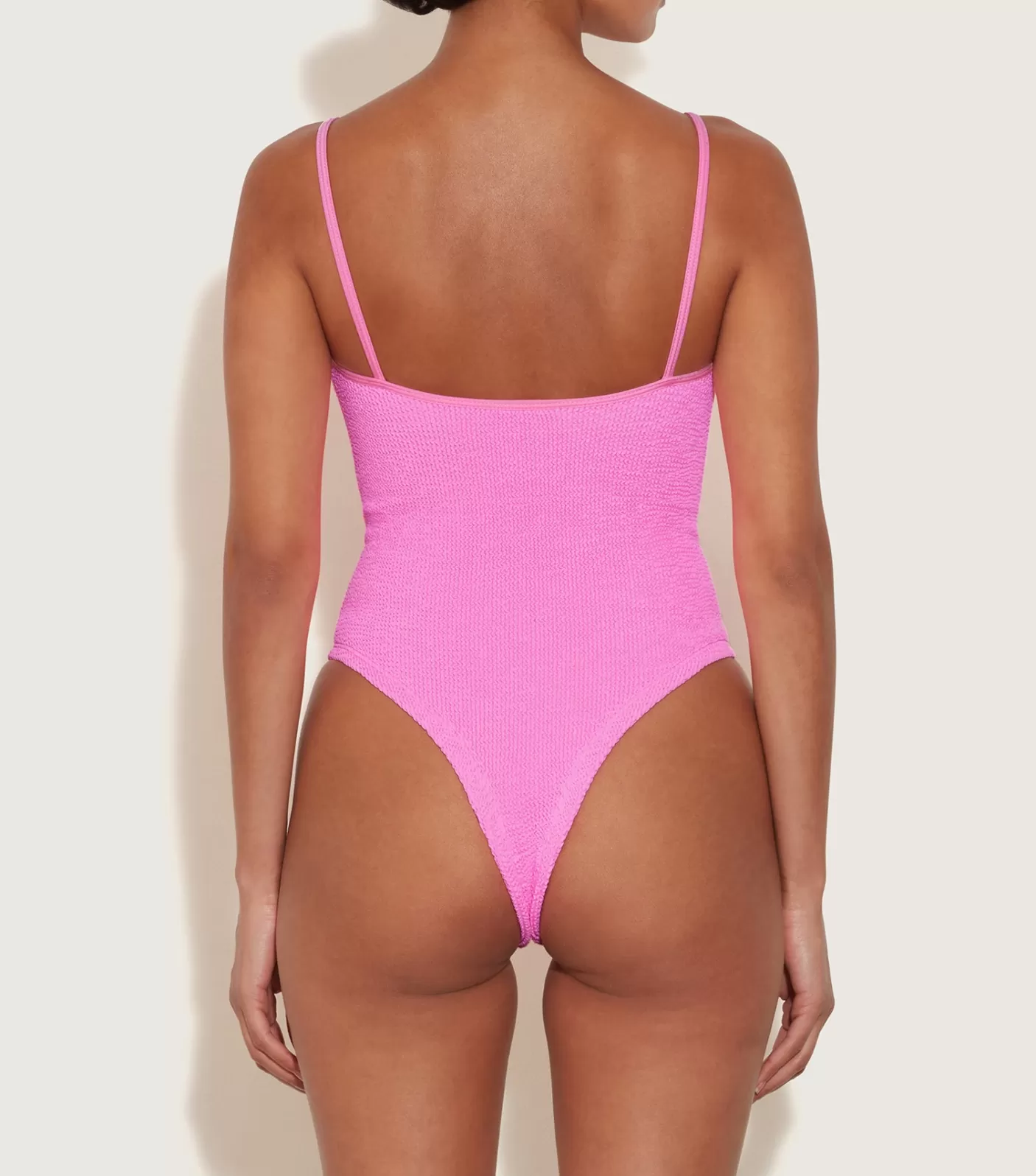 Hunza G Scoop Neck-Petra Swim - Bubblegum