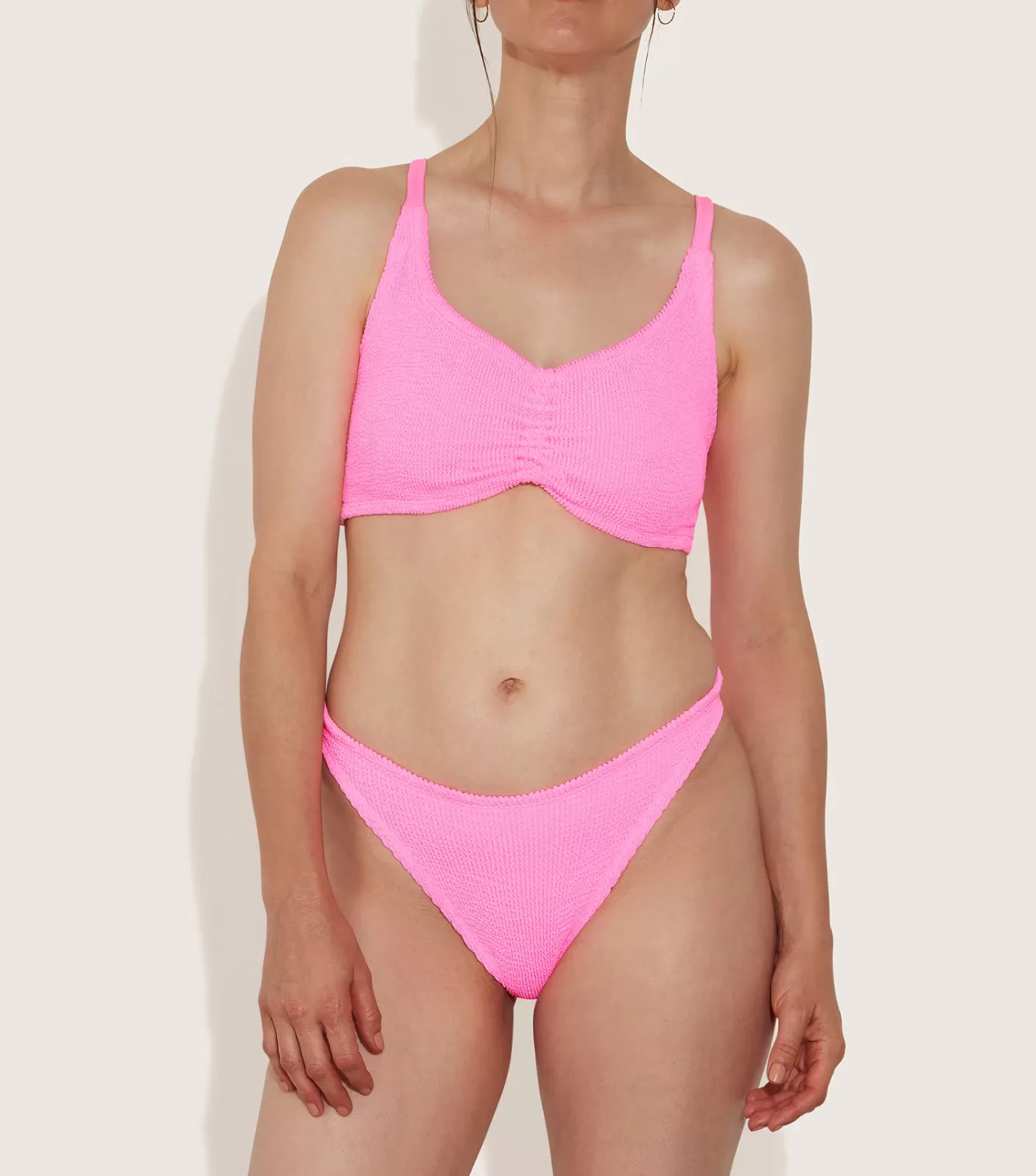 Hunza G Bikini Sets-Post Mastectomy Bikini - Bubblegum