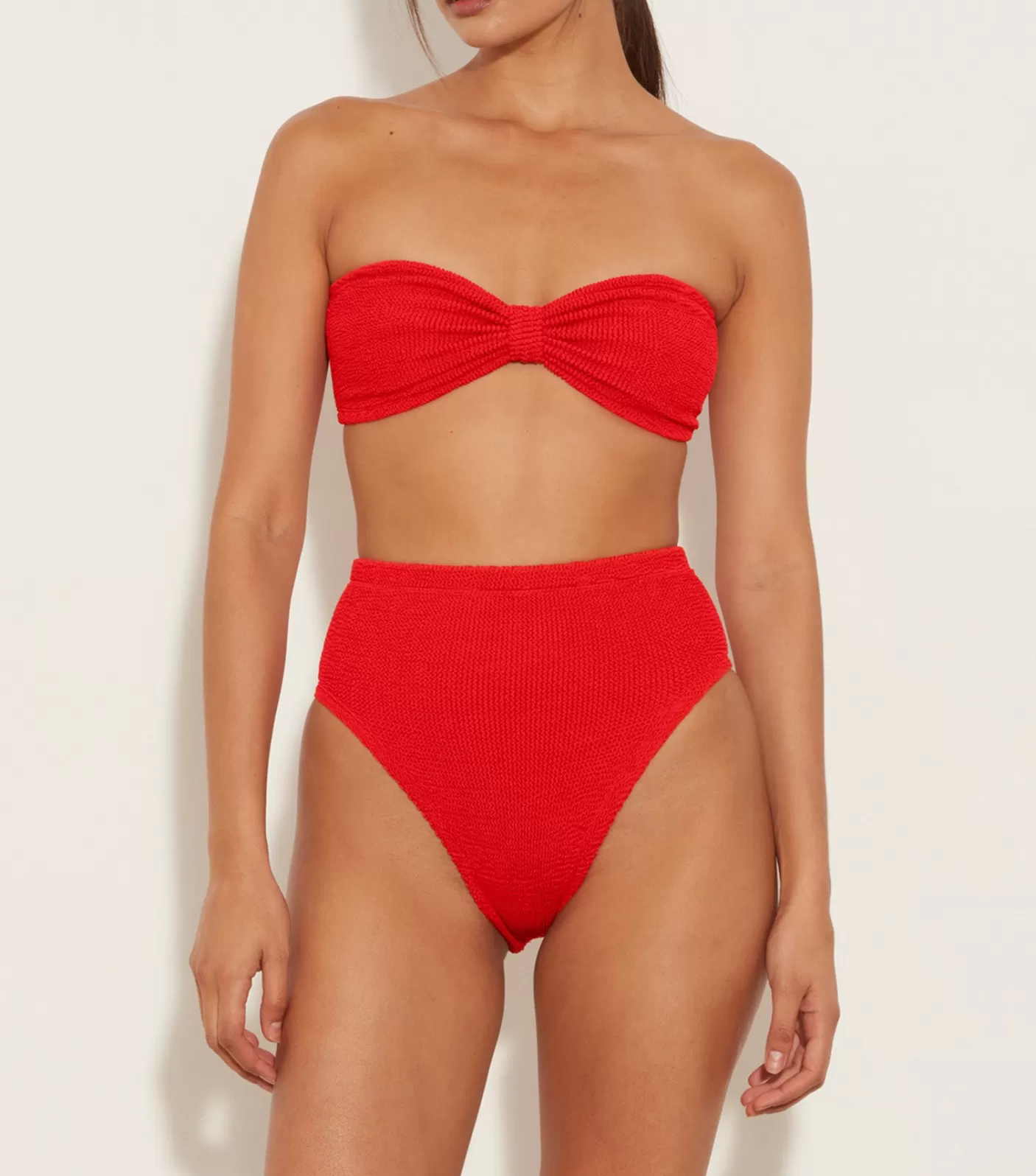 Hunza G Bikini Sets | High-Waisted-Ruby Bikini - Red