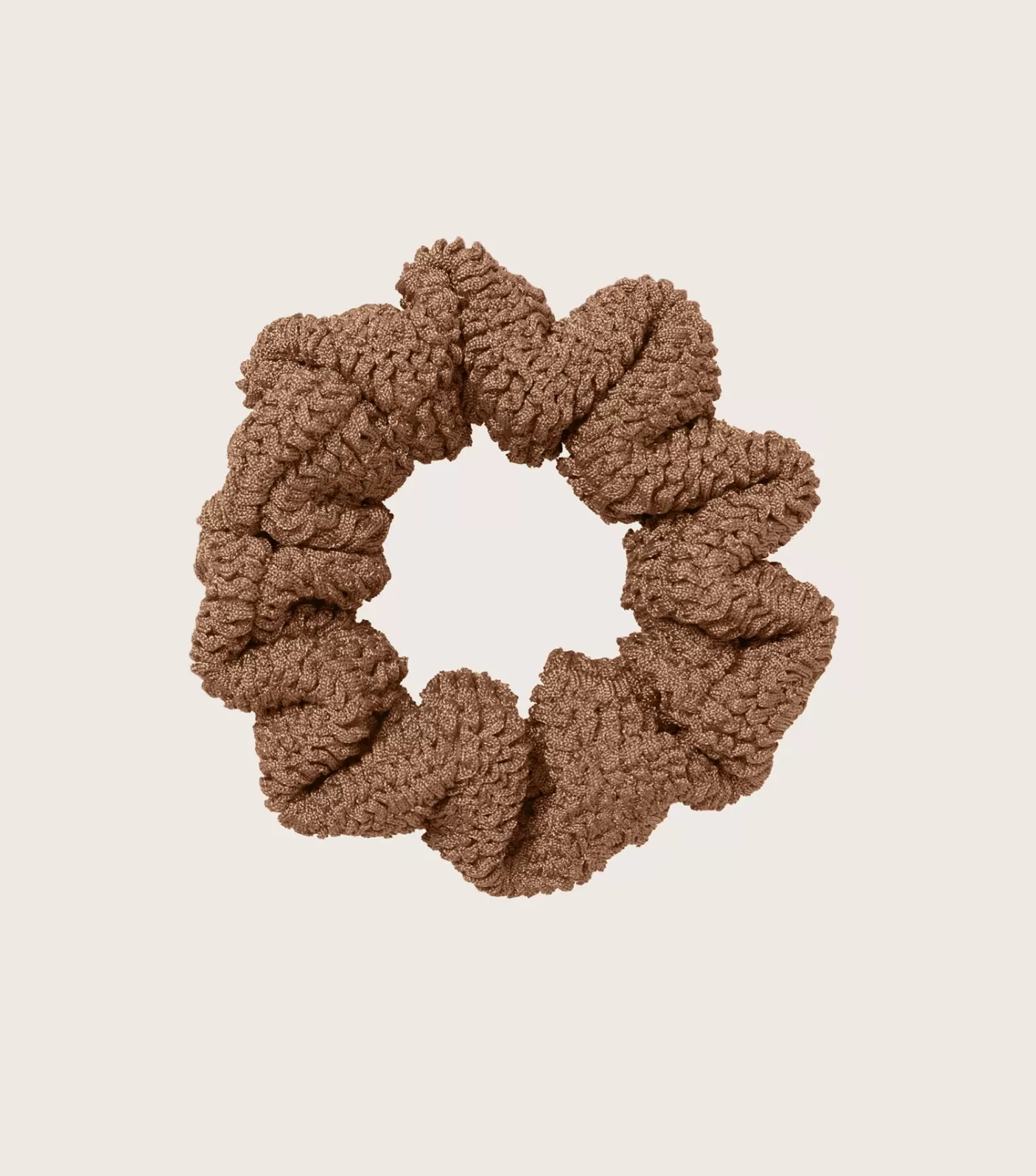 Hunza G Scrunchies-Scrunchie - Metallic Cocoa