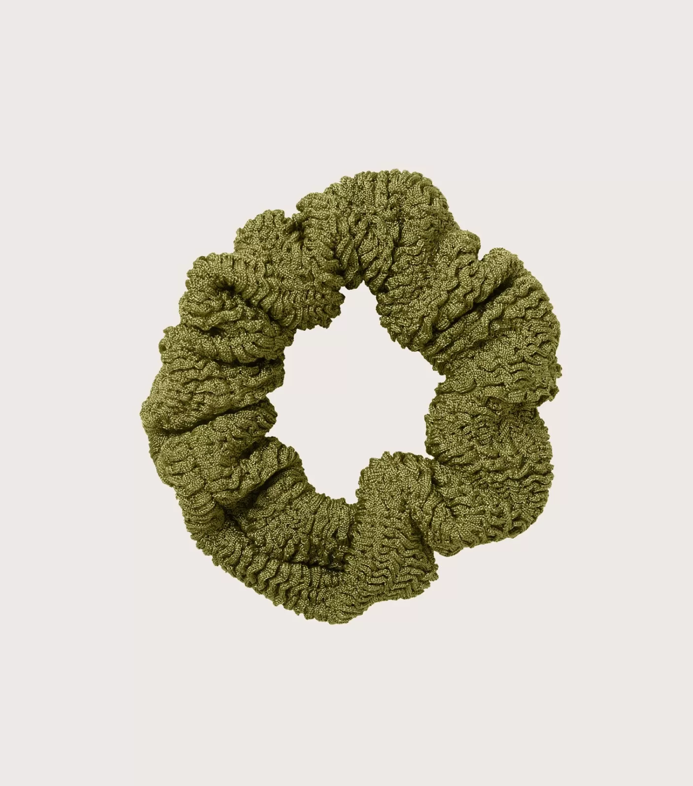 Hunza G Scrunchies-Scrunchie - Metallic Moss