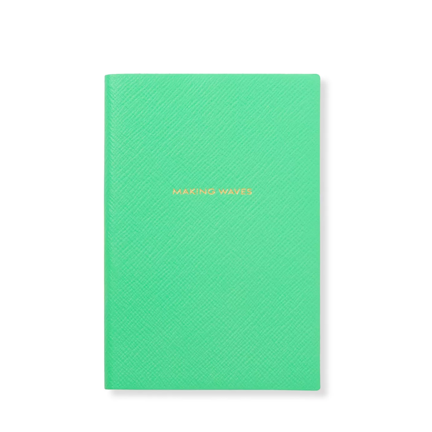 Hunza G Notebooks-Smythson X Chelsea Notebook - Lime