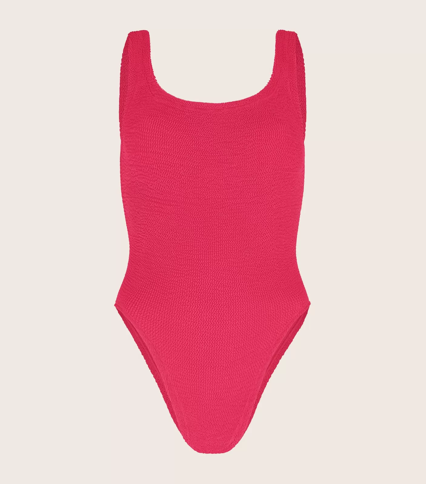 Hunza G Square Neck-Square Neck Swim - Metallic Raspberry