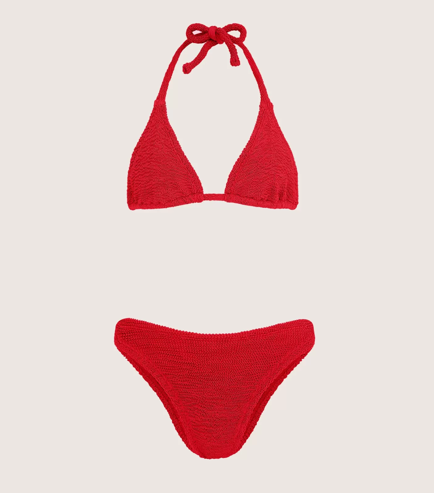 Hunza G Triangle | Bikini Sets-Tammy Bikini - Red