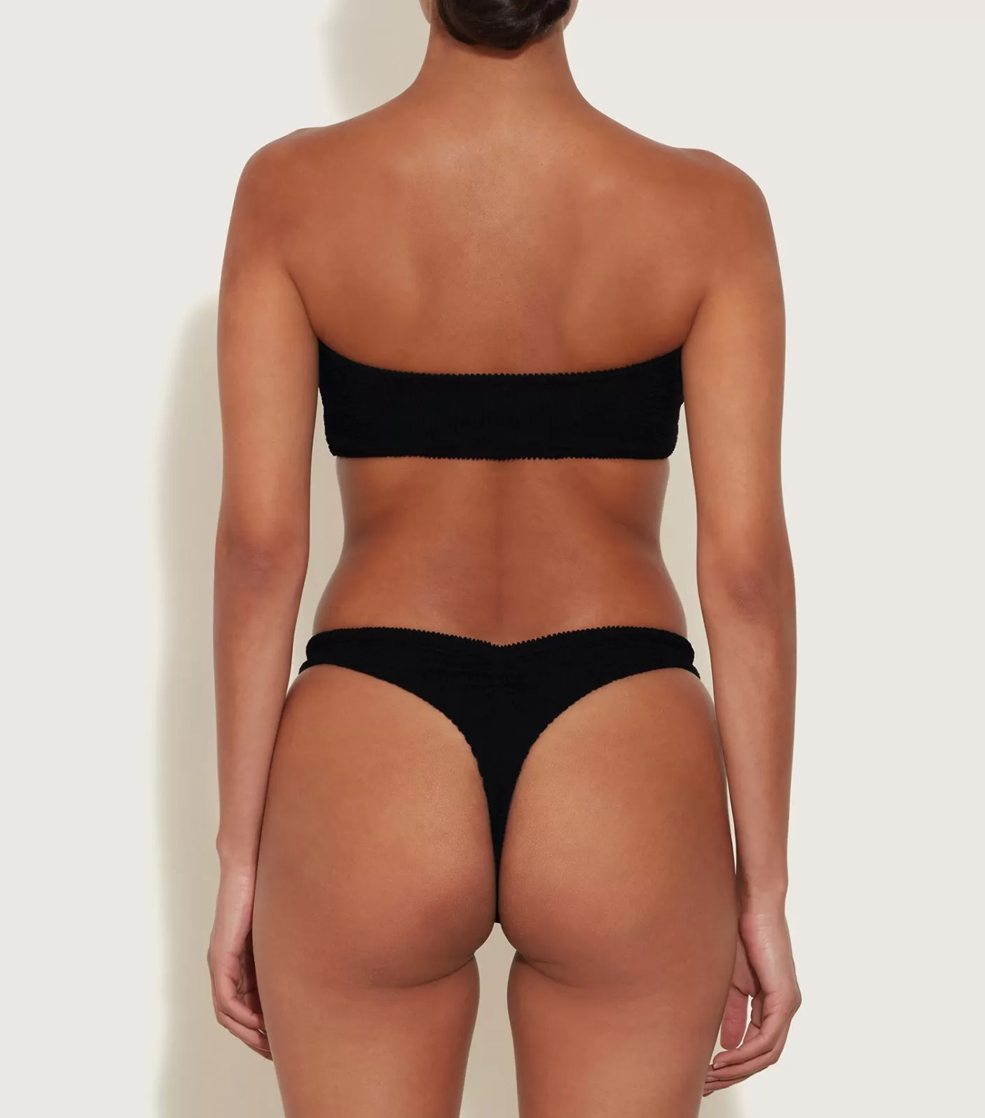 Hunza G Bikini Sets | Bandeau-Tina Bikini - Black