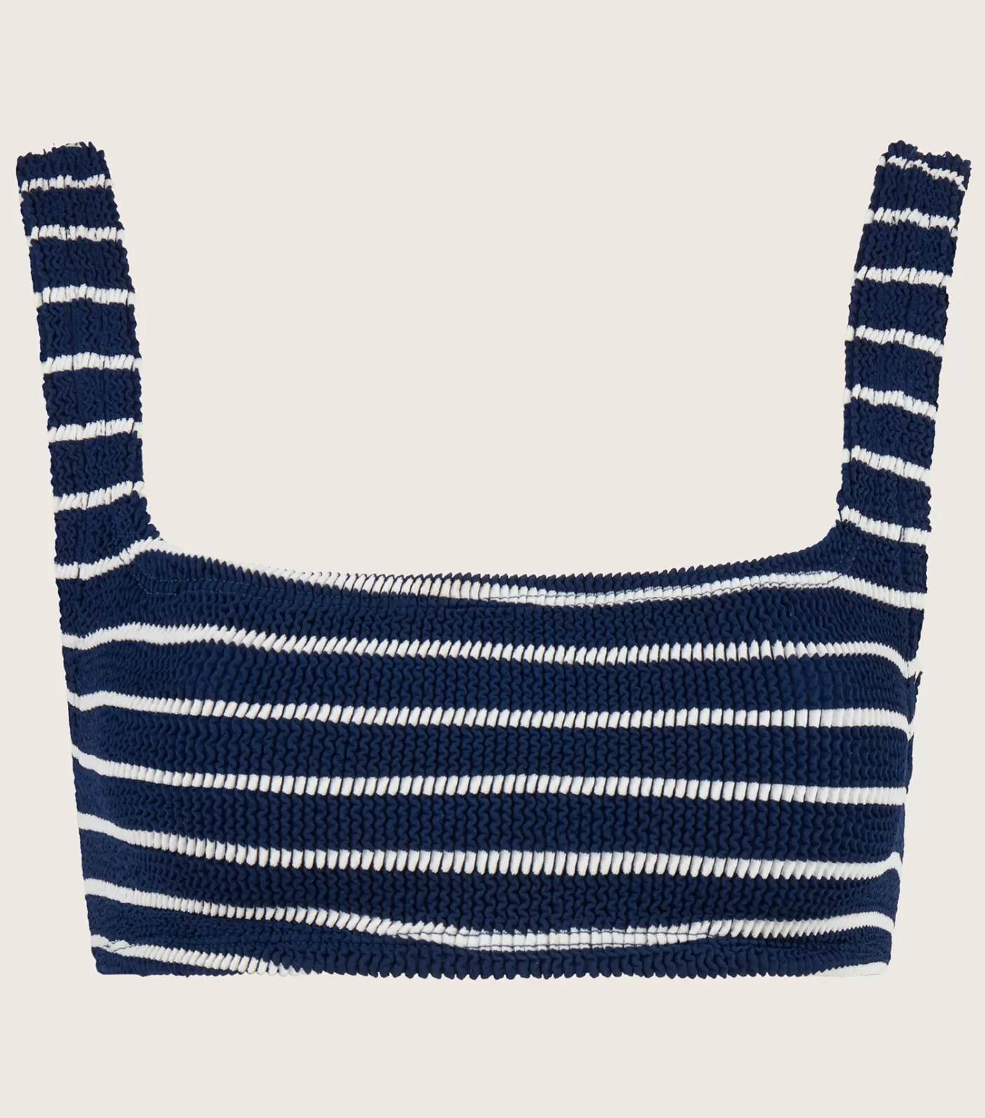 Hunza G Separates | Bralette-Xandra Bikini Top - Navy/White Stripe