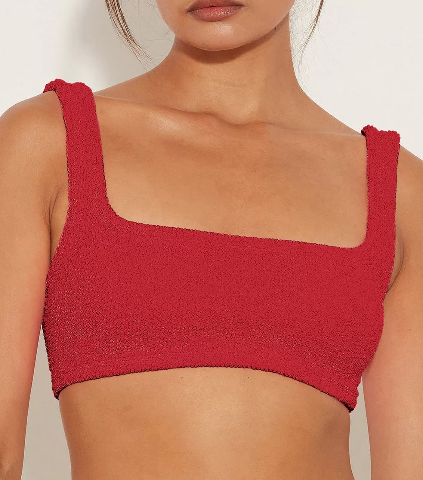 Hunza G Separates | Bralette-Xandra Bikini Top - Red