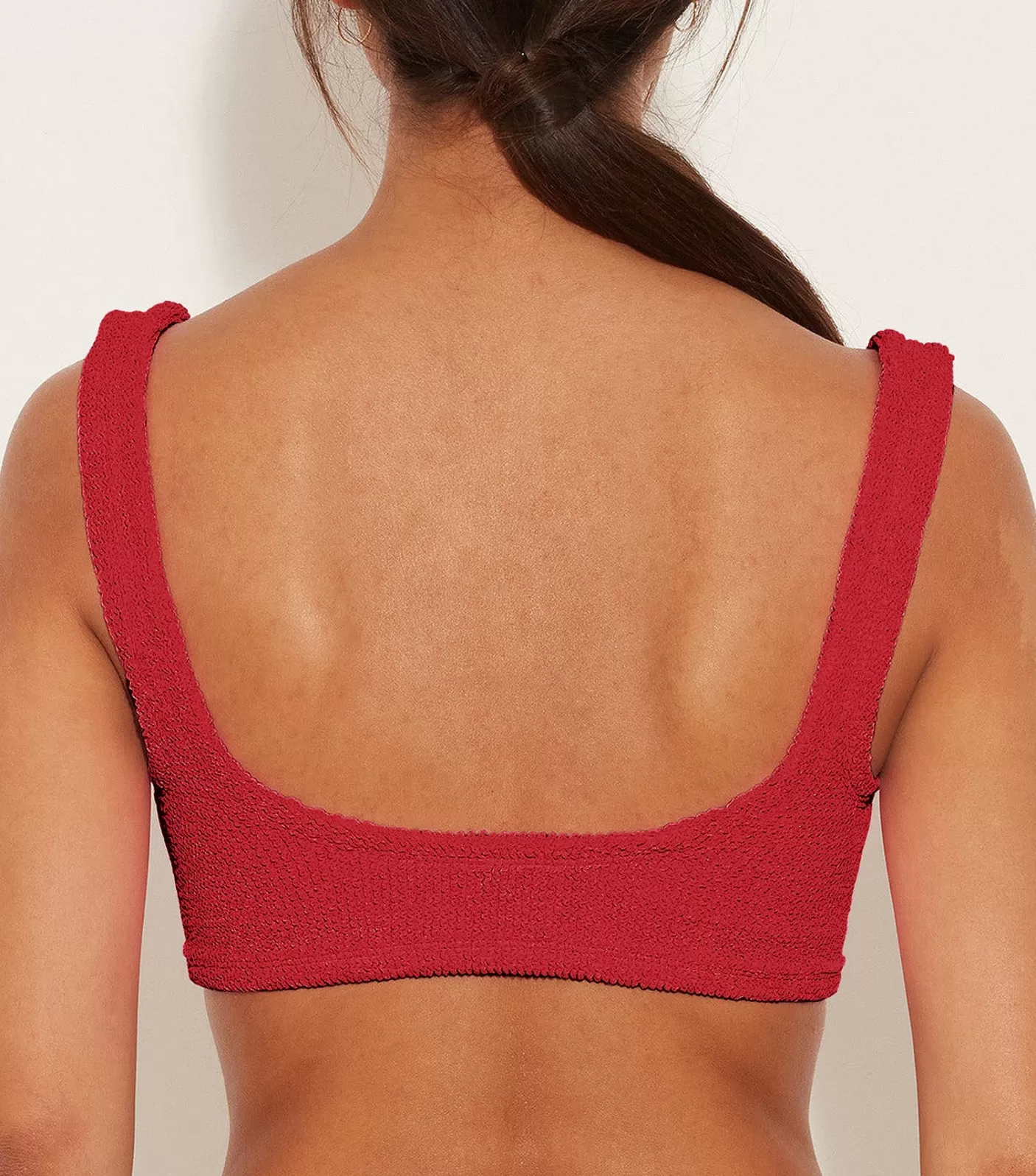 Hunza G Separates | Bralette-Xandra Bikini Top - Red